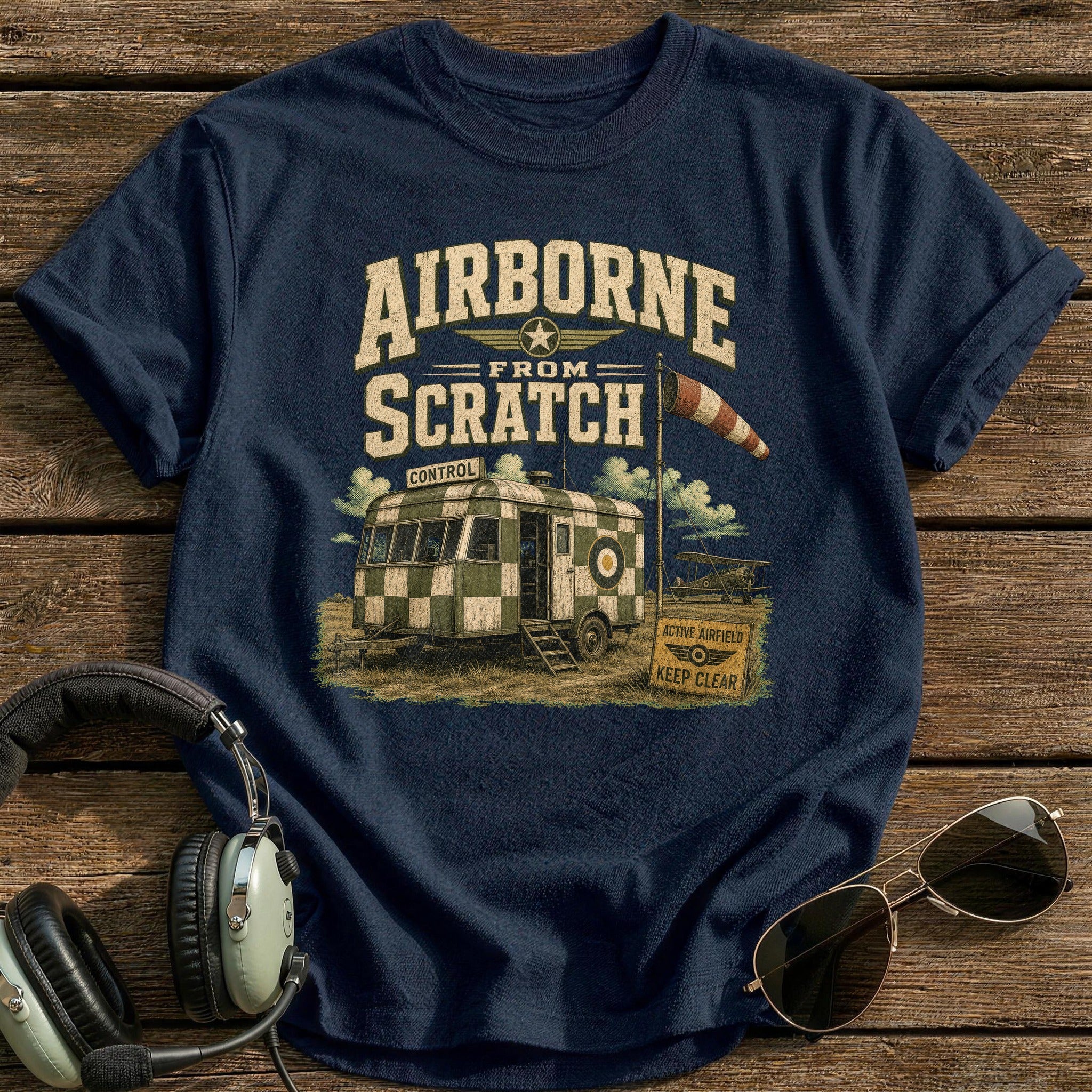 Control Tower Start T-Shirt - Navy