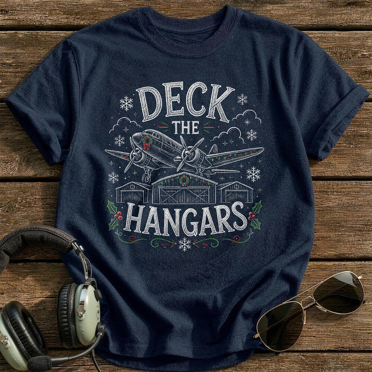 Deck The Hangars 29 T-Shirt - Navy