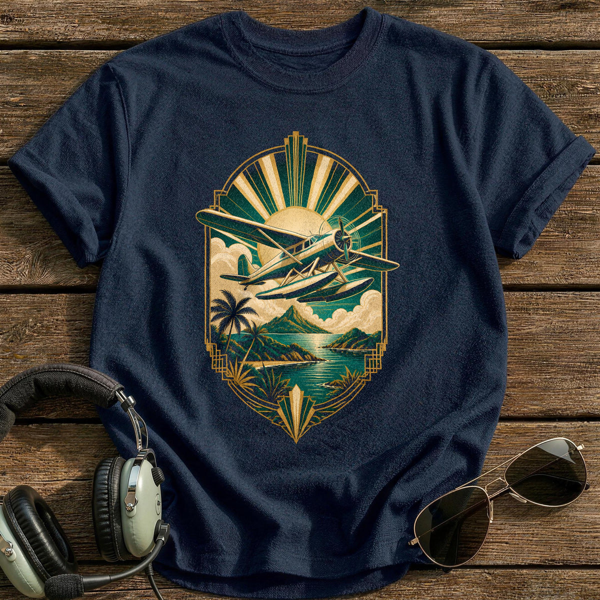 Deco Seaplane 50 T-Shirt - Navy