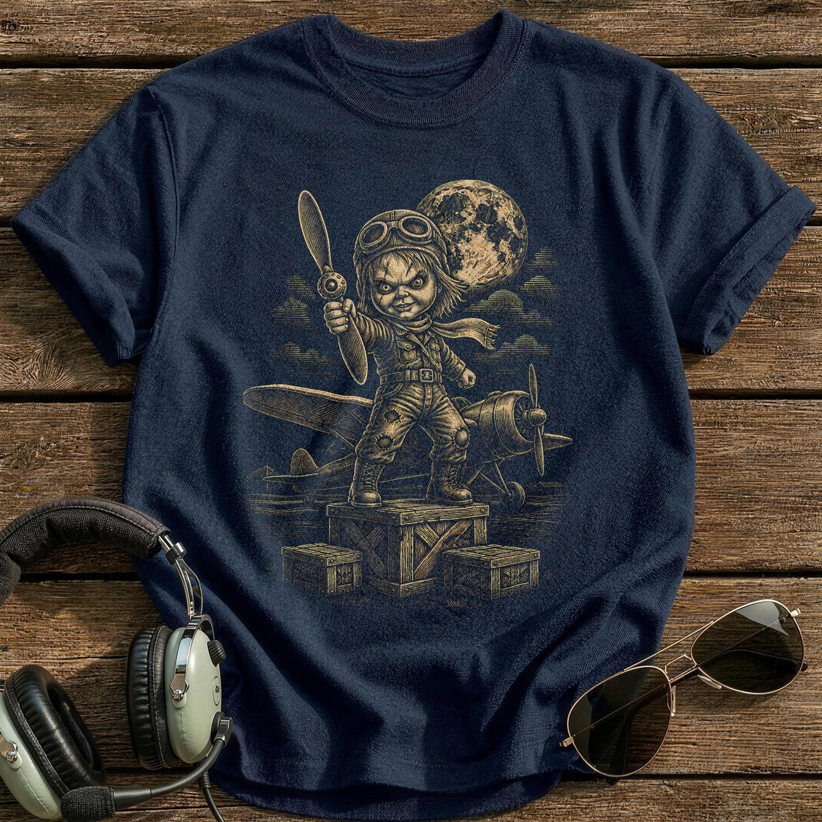 Doll Scene 30 T-Shirt - Navy