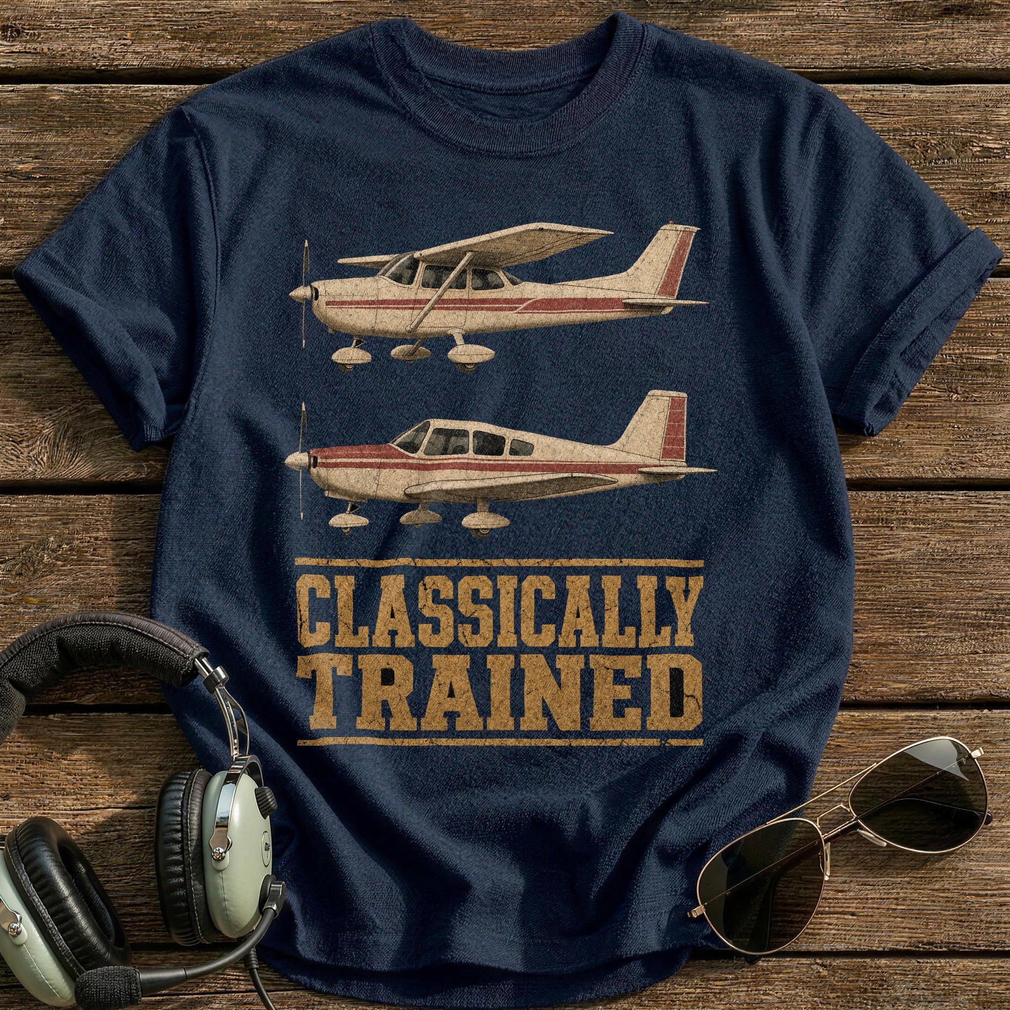 Dual Trainer Heritage T-Shirt - Navy