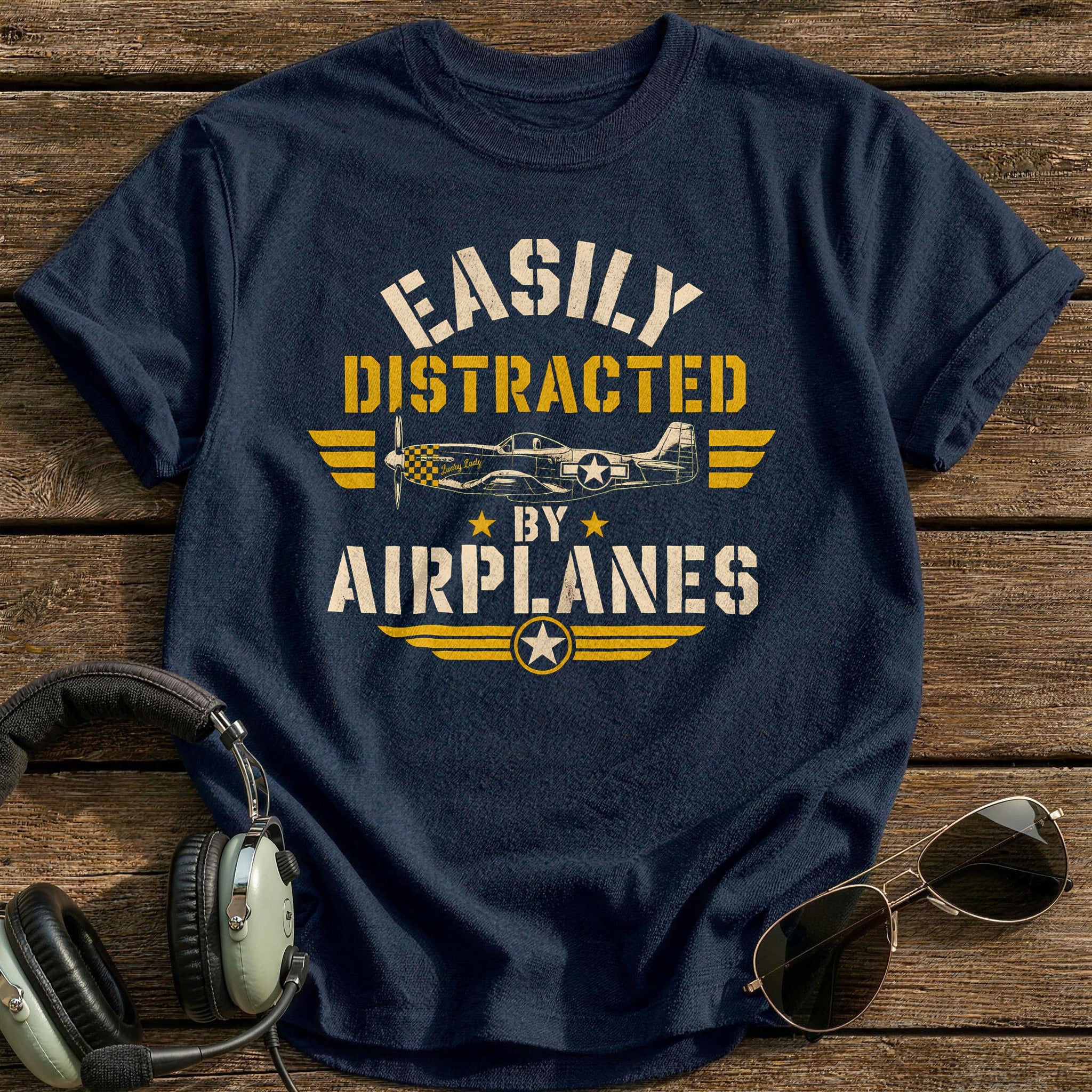 Easily Distracted By Airplanes - Navy