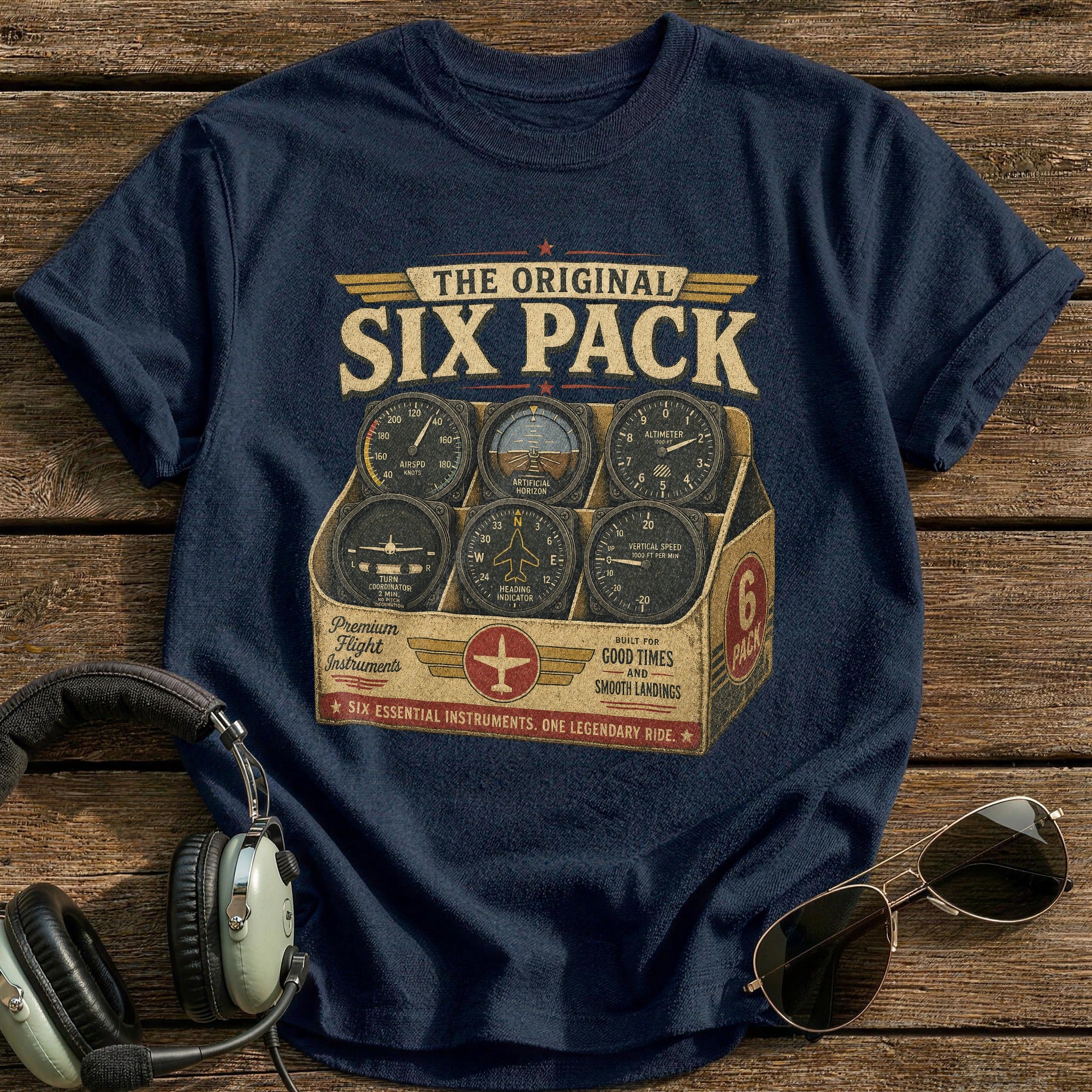 Essential Six T-Shirt - Navy