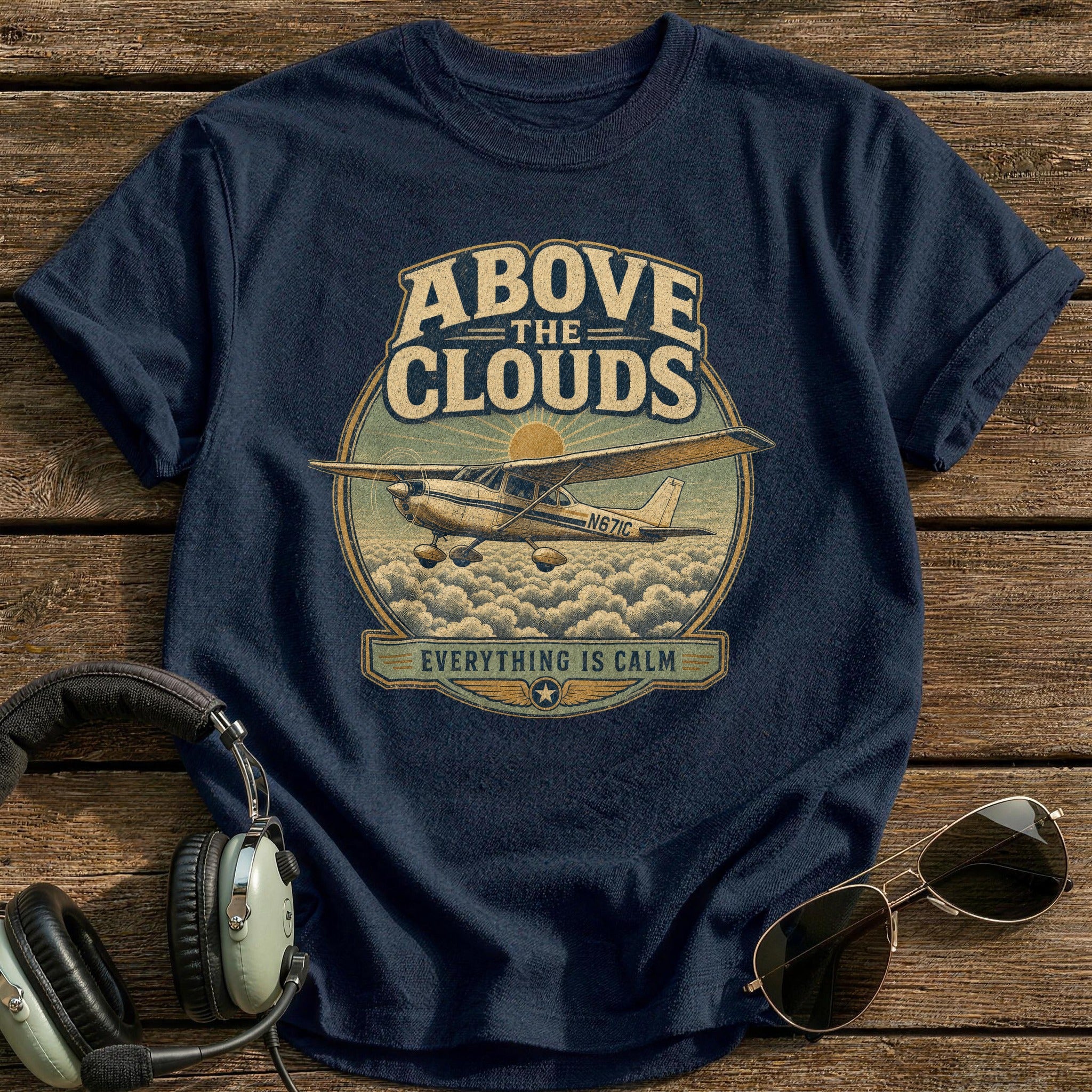 Everything Is Calm T-Shirt - Navy