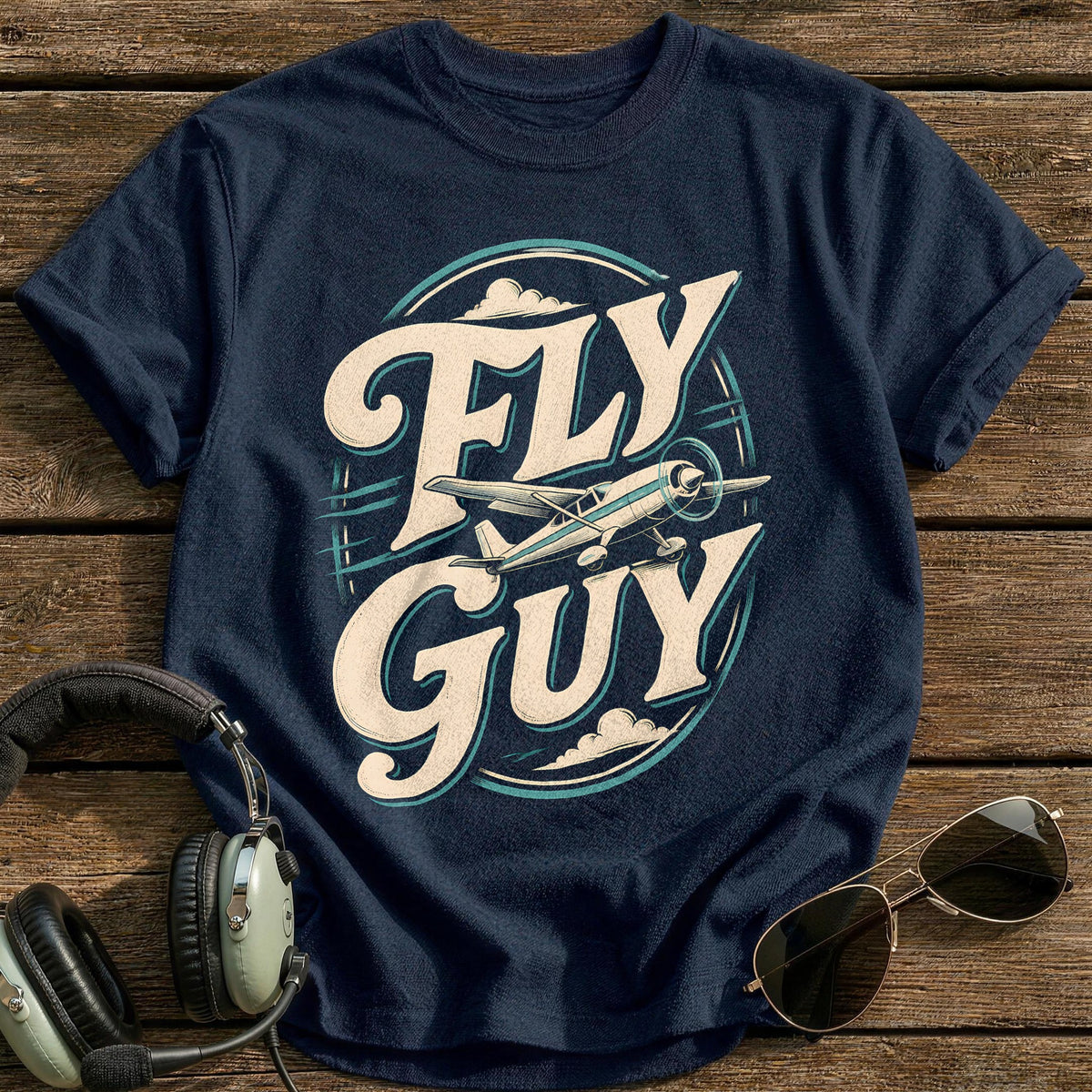 Fly Guy 22 T-Shirt - Navy