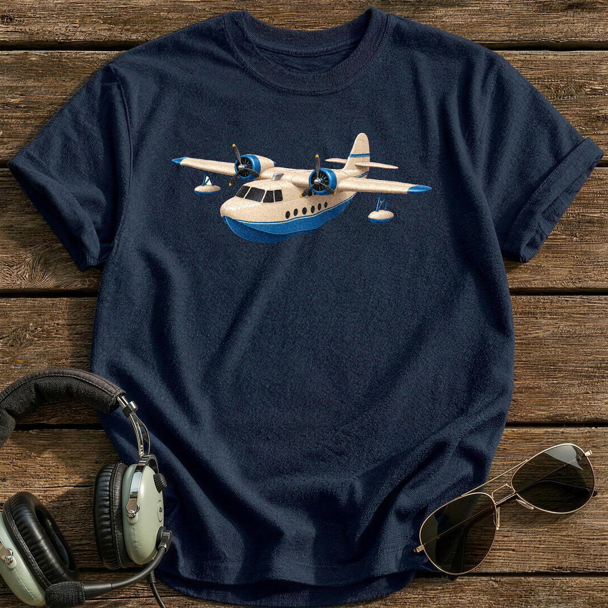 Flying Boat 51 T-Shirt - Navy