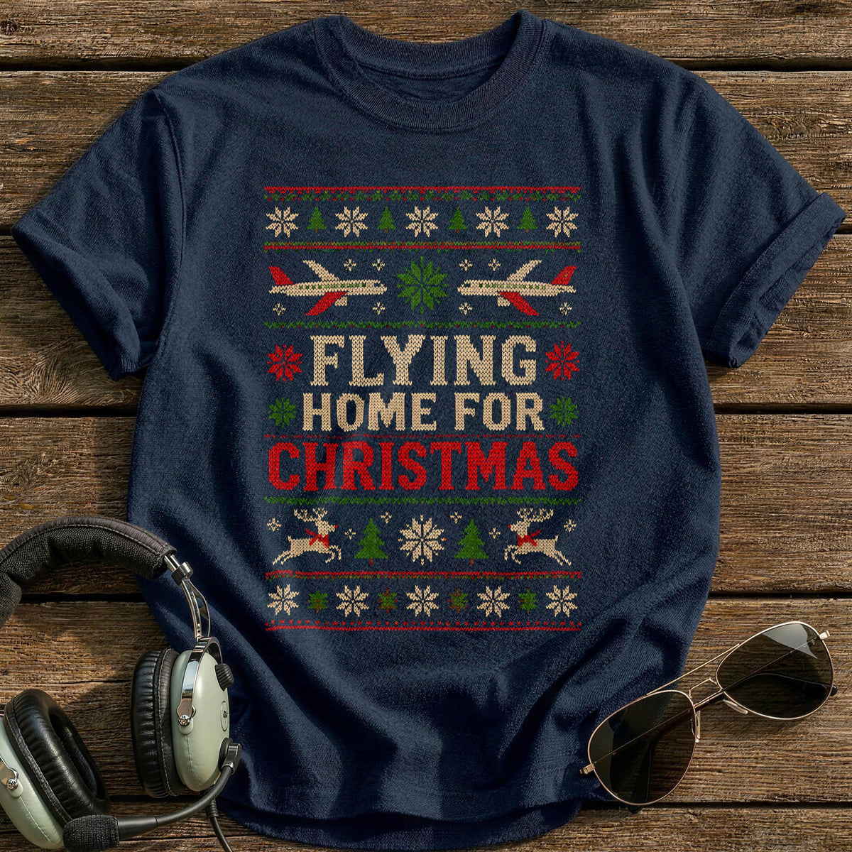Flying Home Sweater 80 T-Shirt - Navy