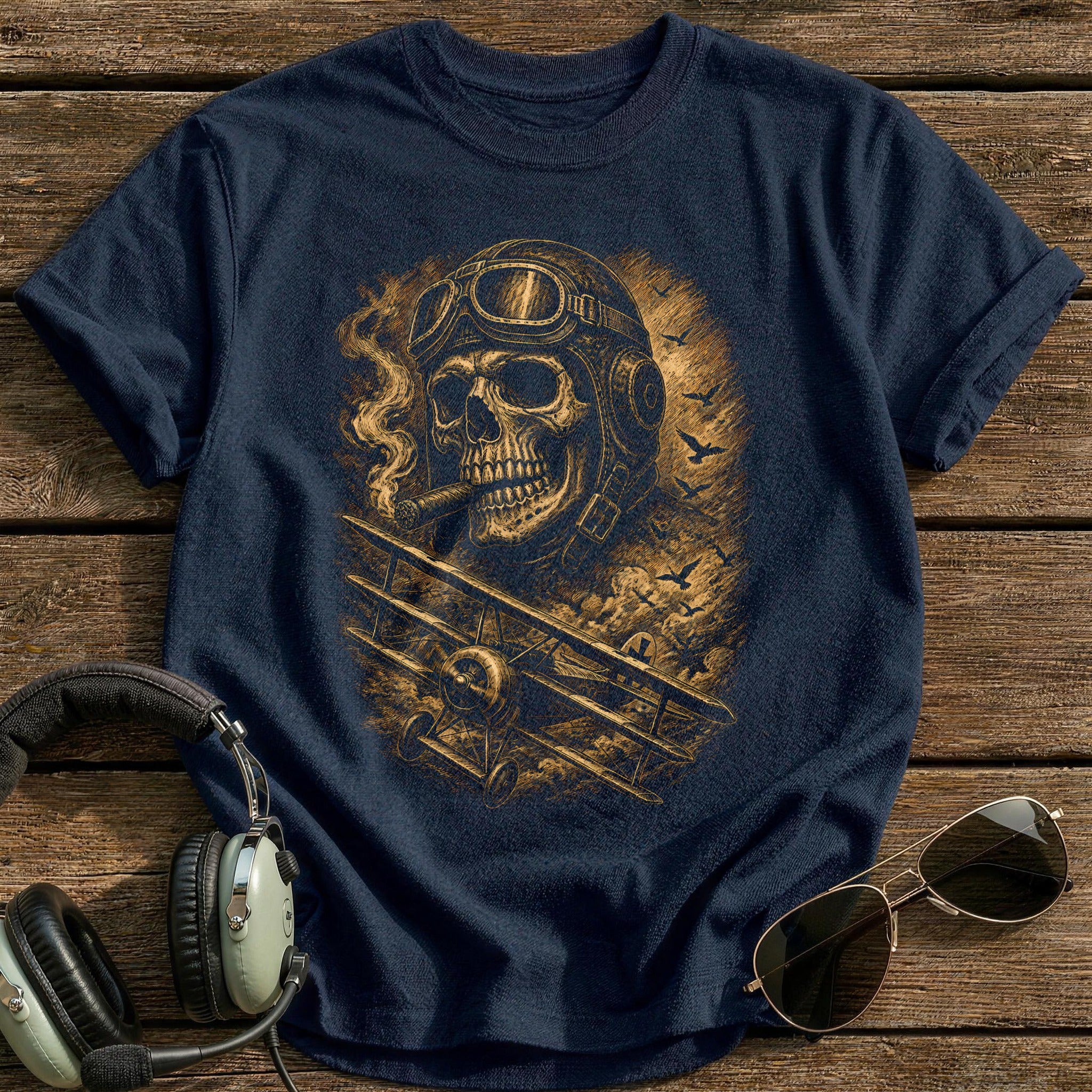 Fokker Triplane 93 T-Shirt - Navy