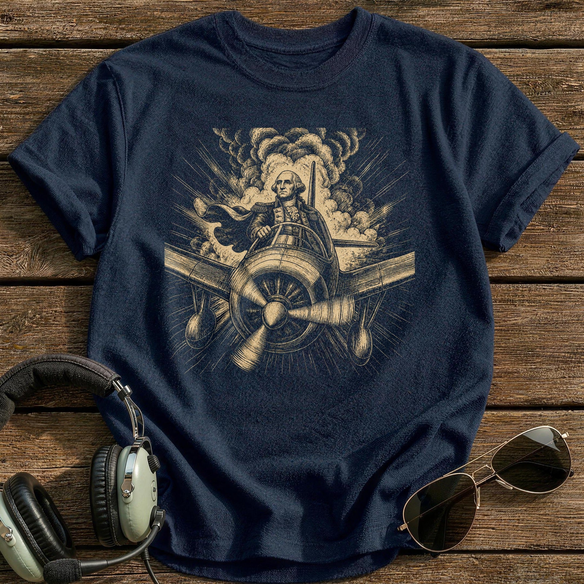 Founding Father Squadron T-Shirt - Navy
