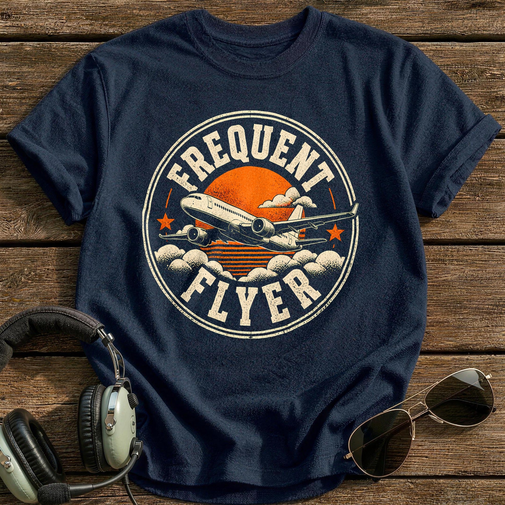 Frequent Flyer Life T-Shirt - Navy