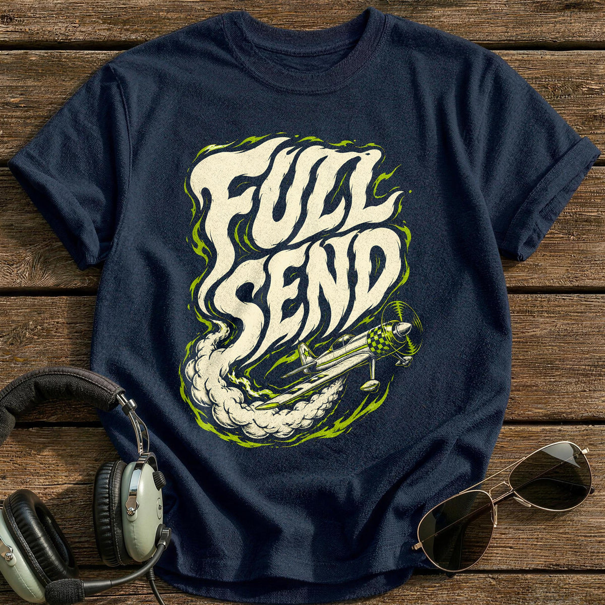 Full Send Acid 47 T-Shirt - Navy