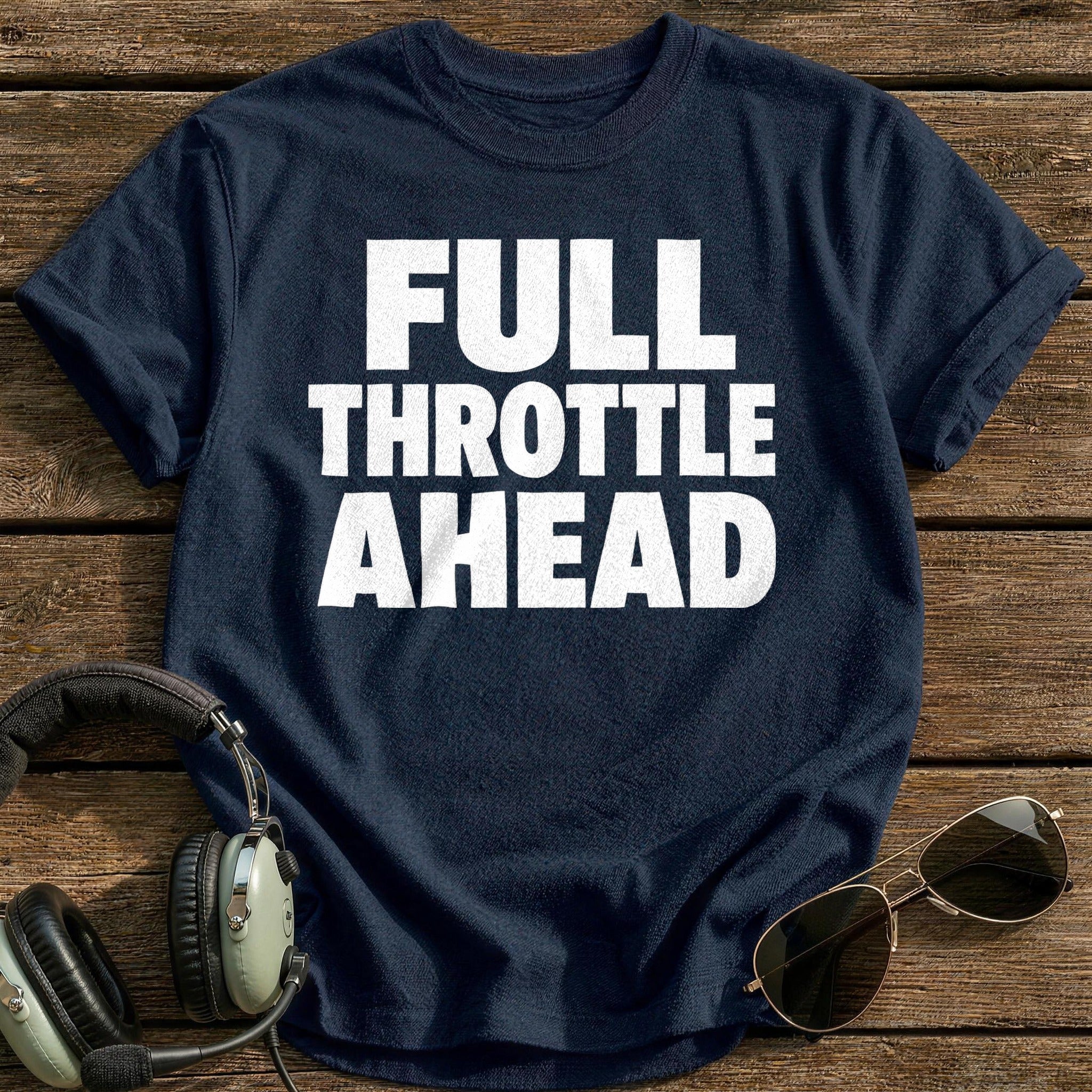 Full Throttle Ahead T-Shirt - Navy