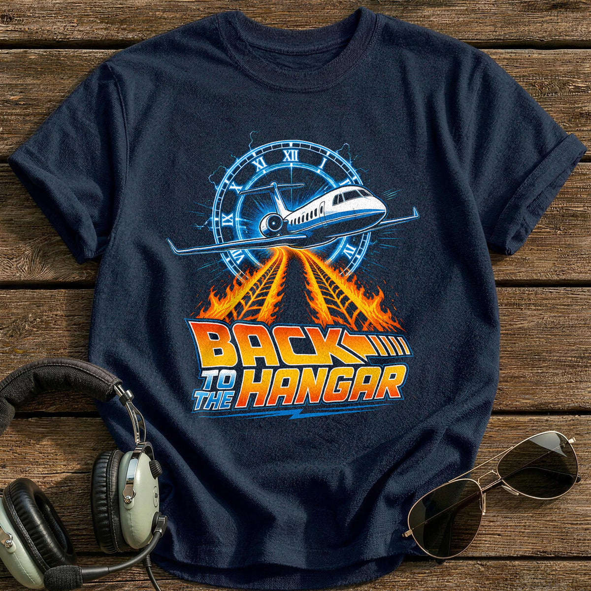 Full Throttle Hangar T-Shirt - Navy