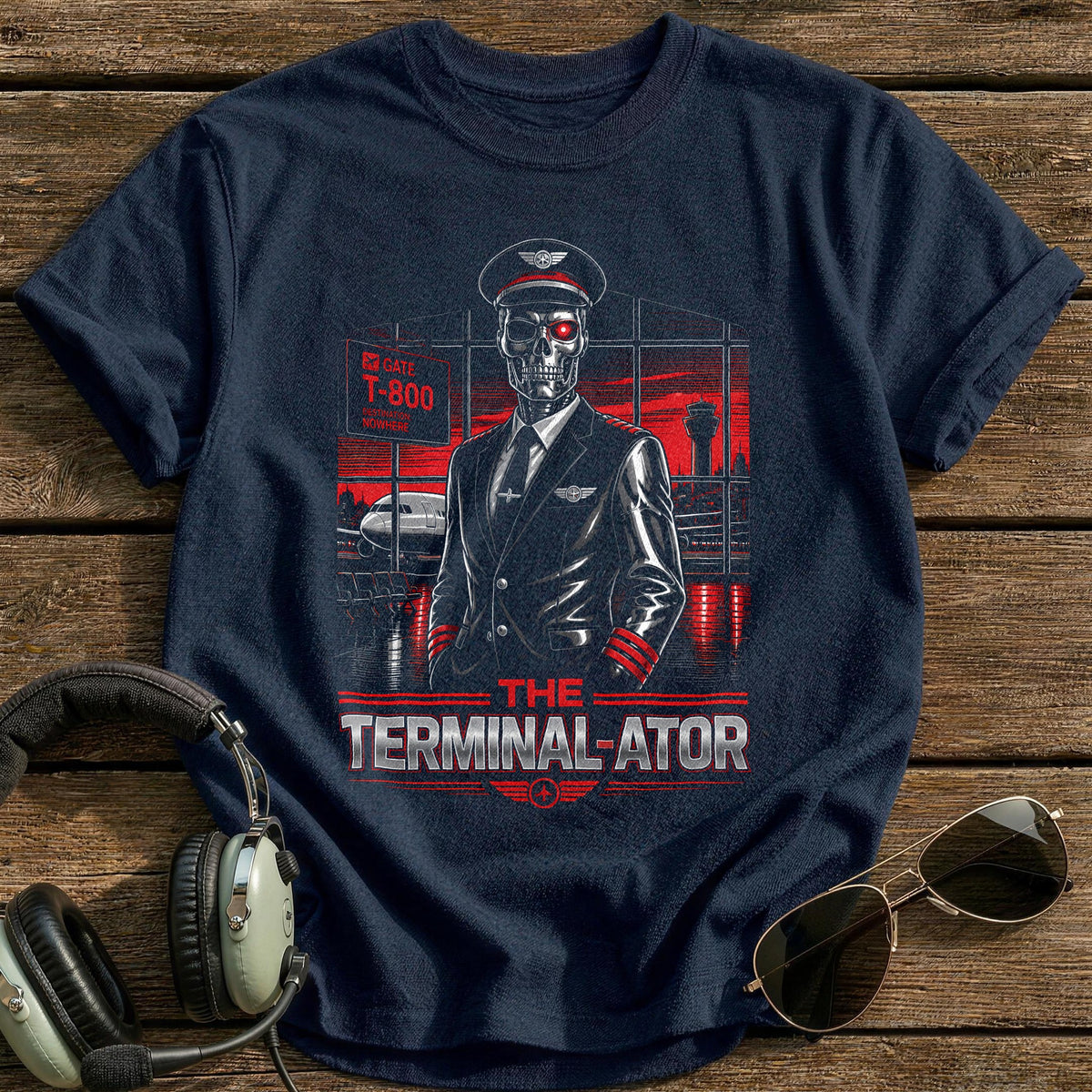 Gate Agent T-Shirt - Navy