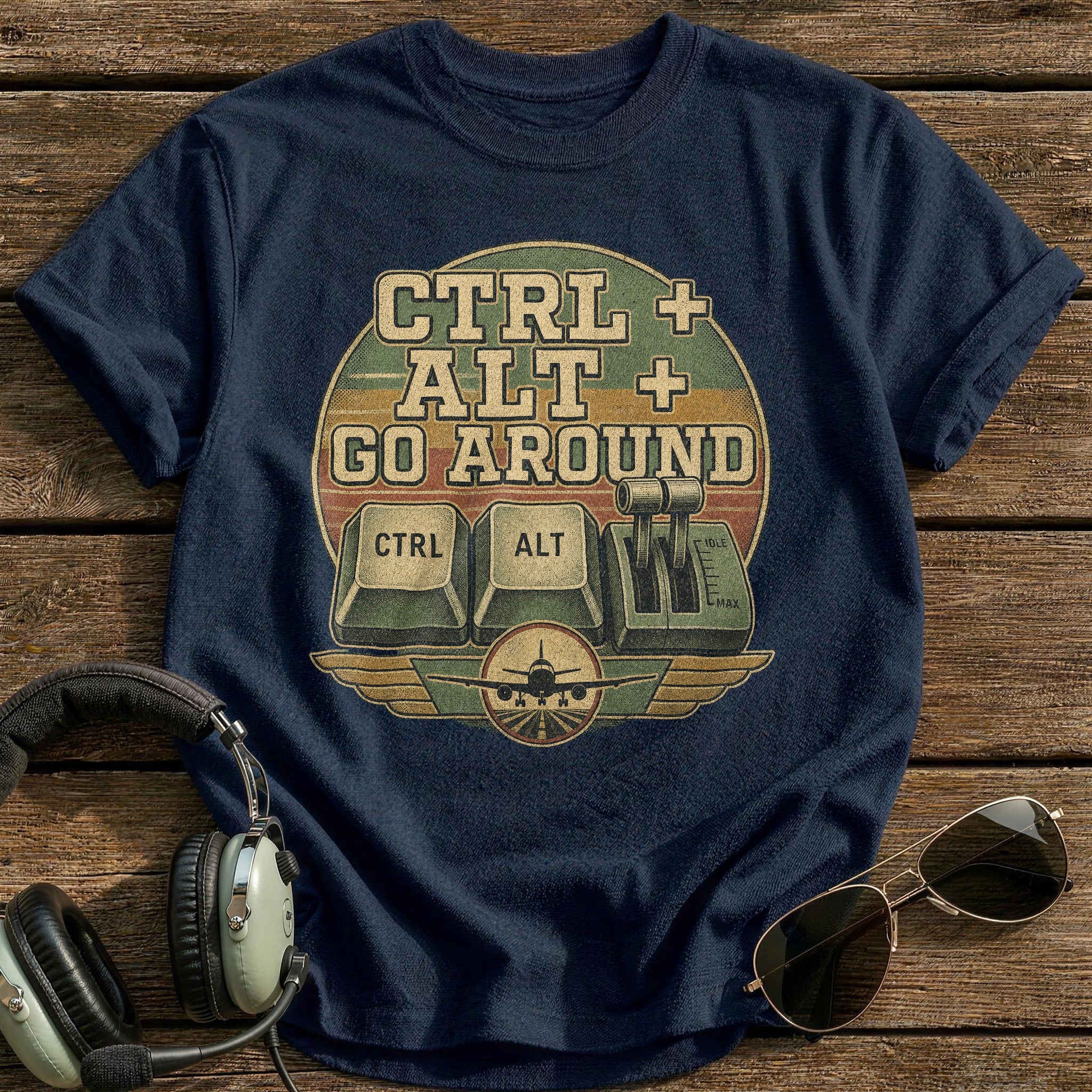 Go Around T-Shirt - Navy