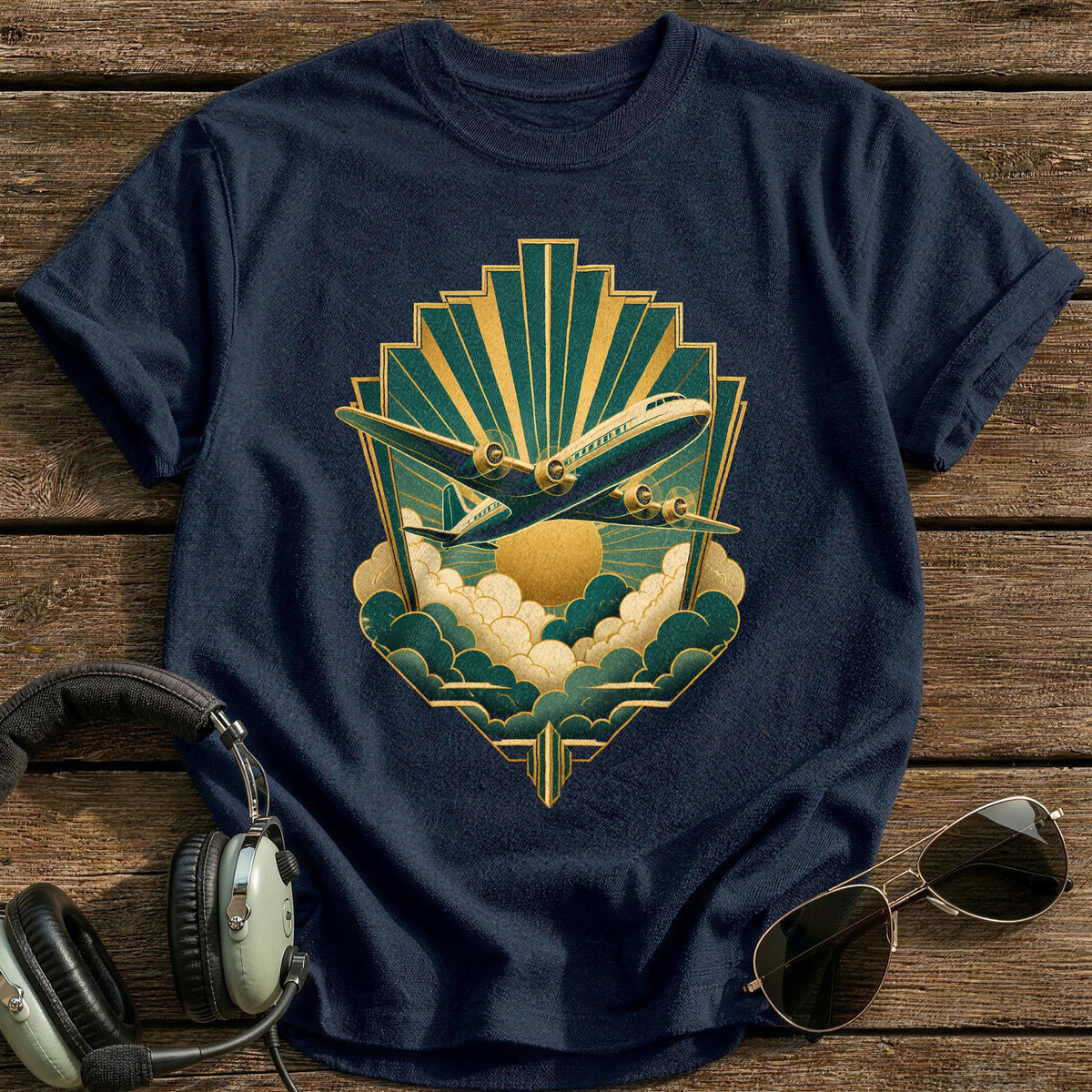 Golden Hour Formation T-Shirt - Navy