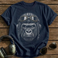 Gorilla Aviator (Faded Gold) T-Shirt - Navy