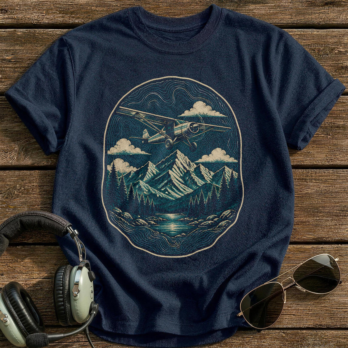 Gorpcore Bushplane 60 T-Shirt - Navy