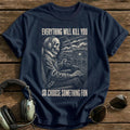 Grim Throttle T-Shirt - Navy