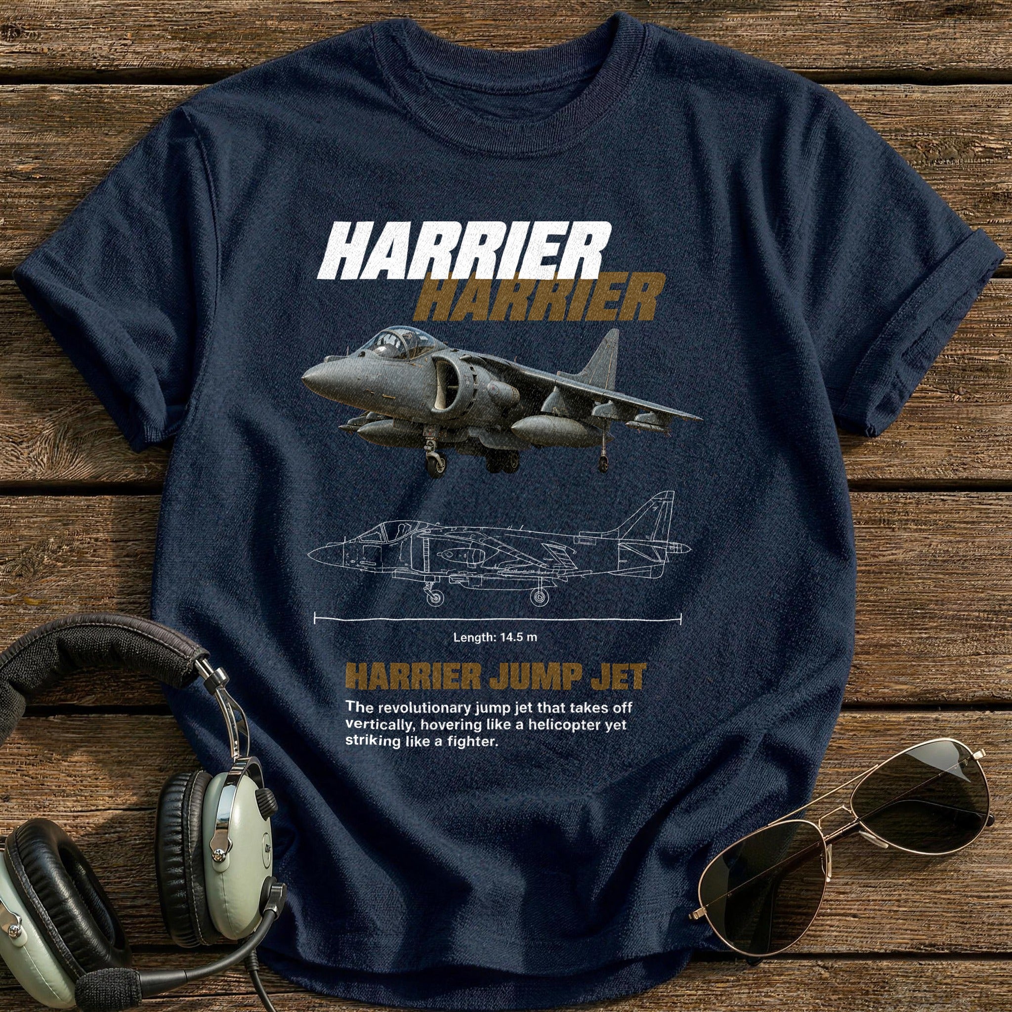 Harrier 40 T-Shirt - Navy