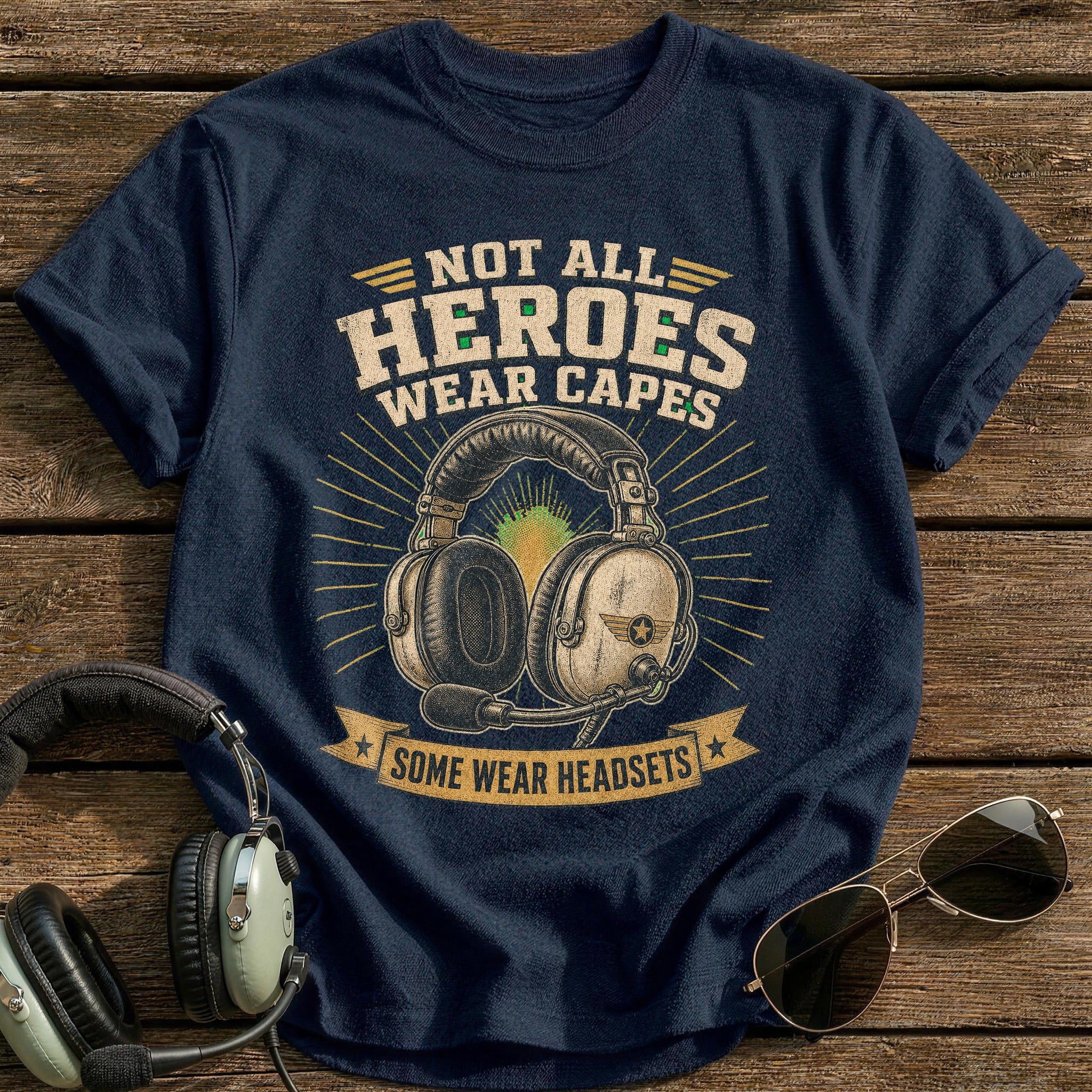 Headset Heroes T-Shirt - Navy