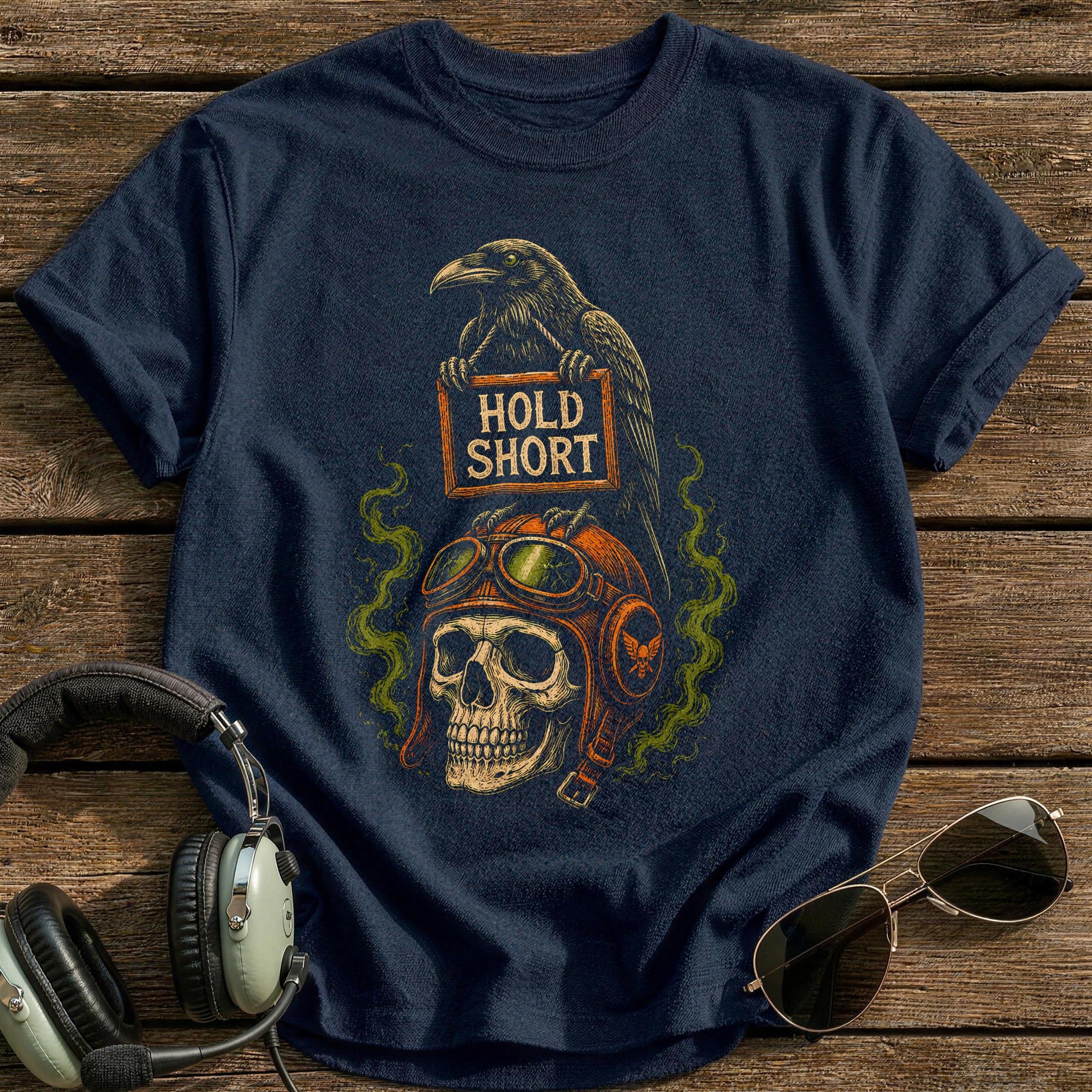 Hold Short Raven Skull 36 - Navy