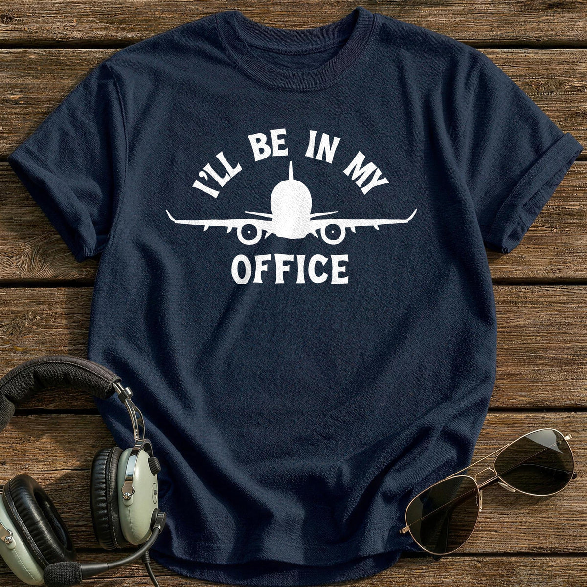I'll Be In My Office T-Shirt - Navy