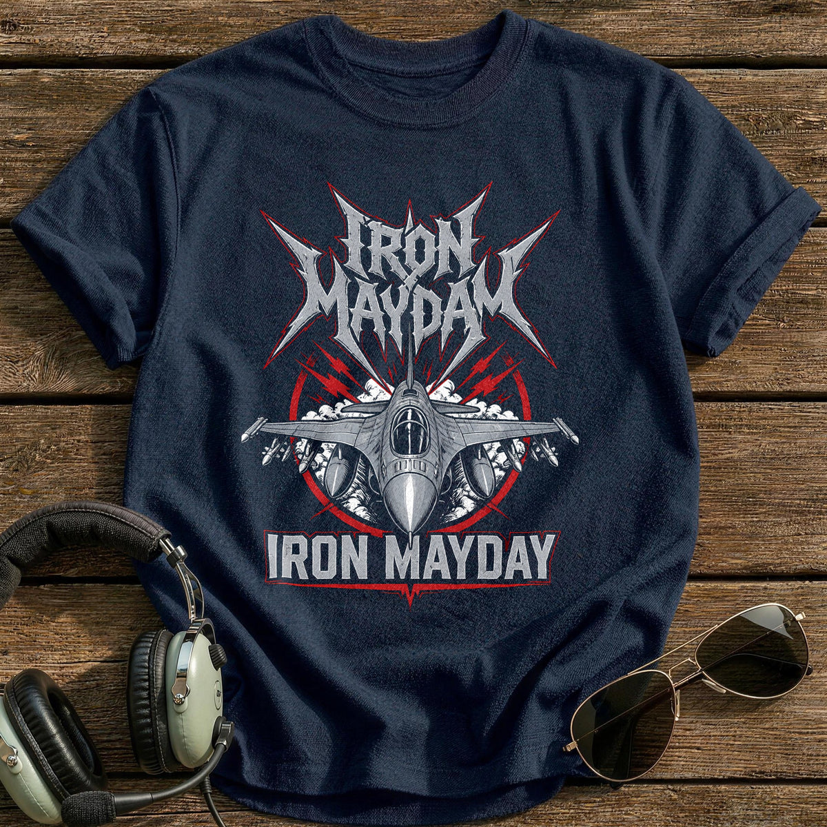 Iron Mayday T-Shirt - Navy