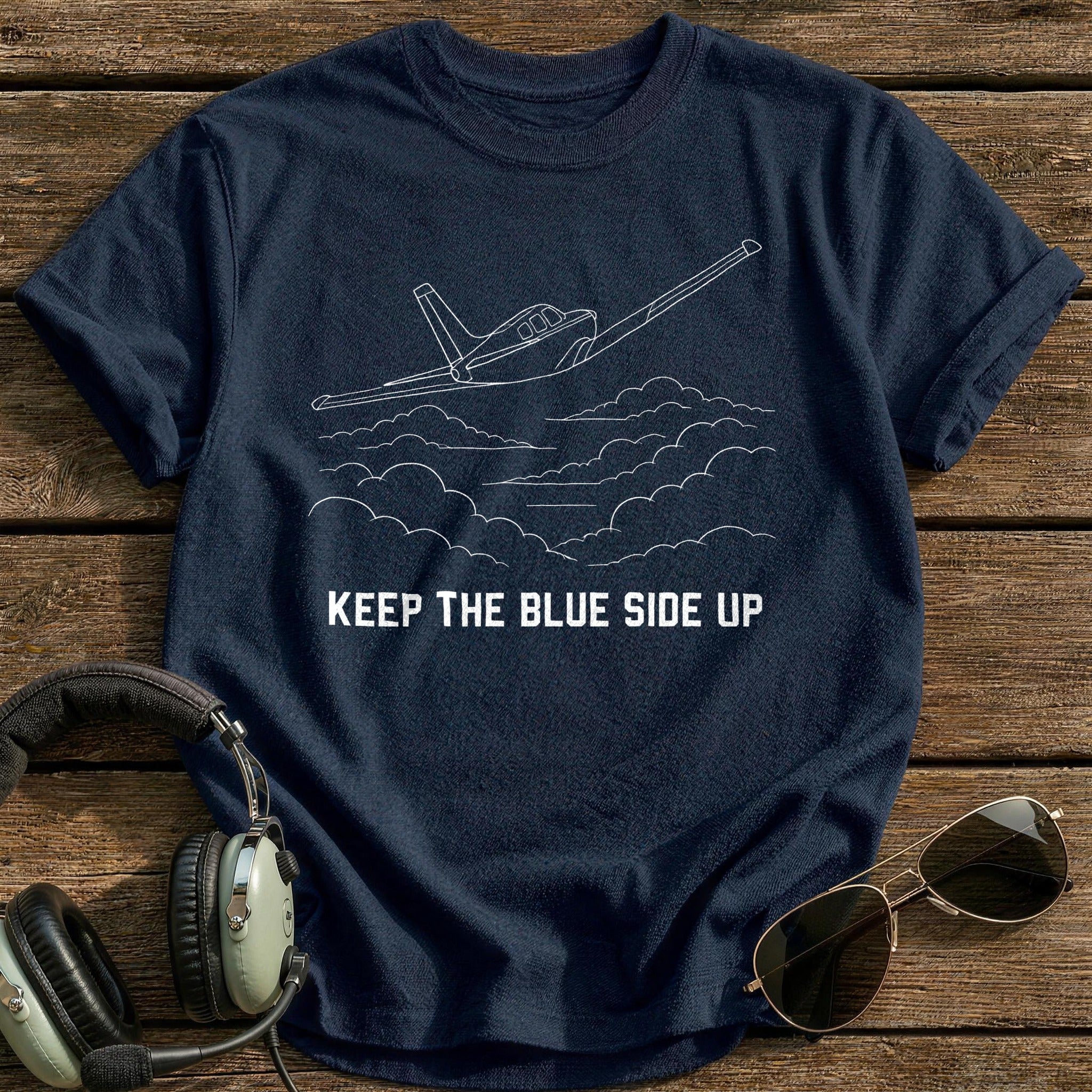 Keep The Blue Side Up 16 T-Shirt - Navy