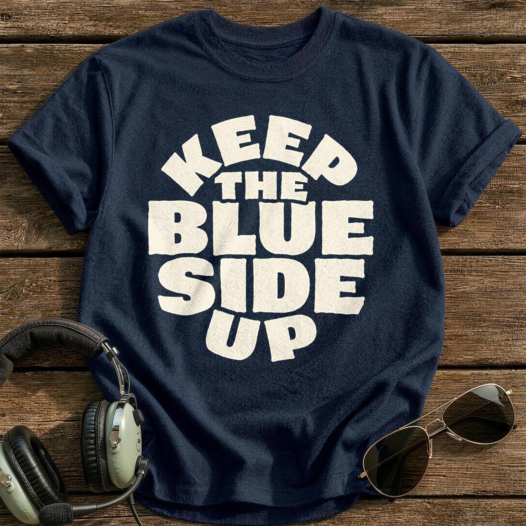 Keep The Blue Side Up 69 T-Shirt - Navy