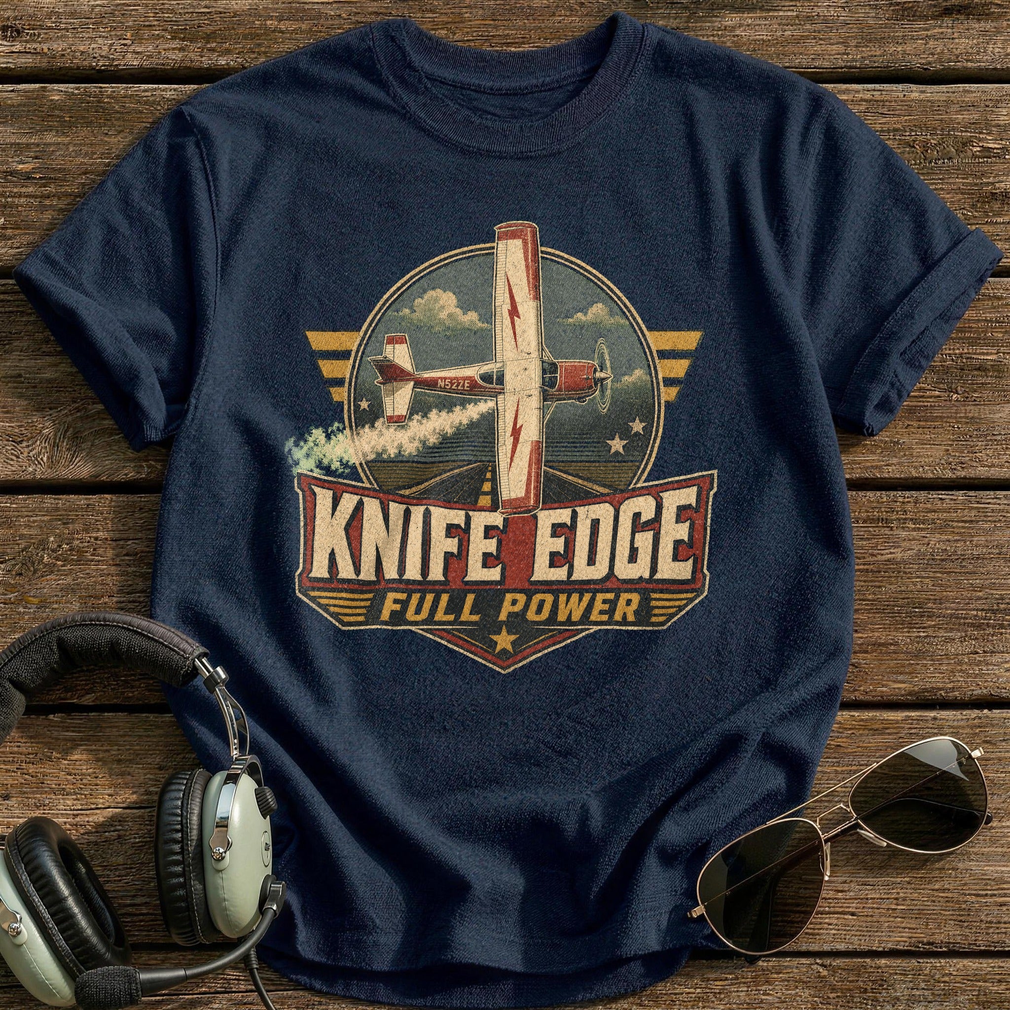 Knife Edge Full Power T-Shirt - Navy