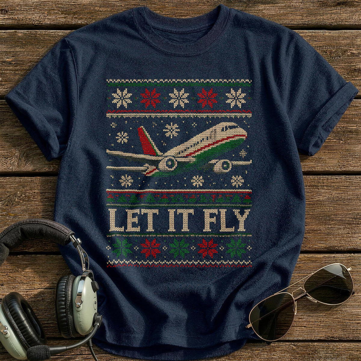 Let It Fly 38 T-Shirt - Navy