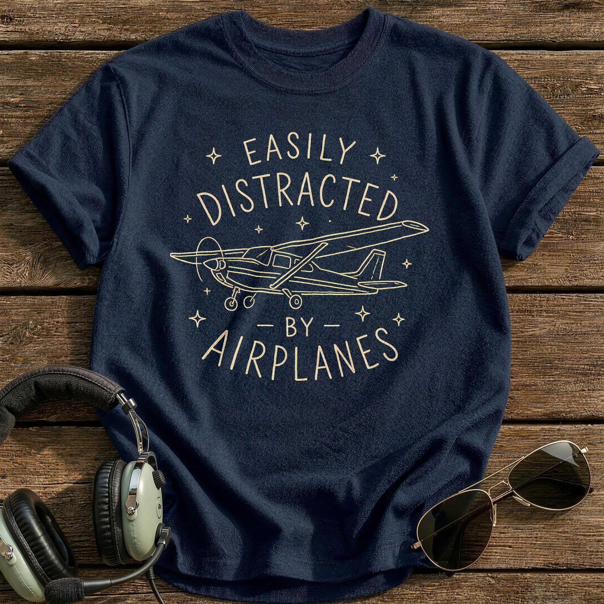 Line Art Cessna 15 - Navy