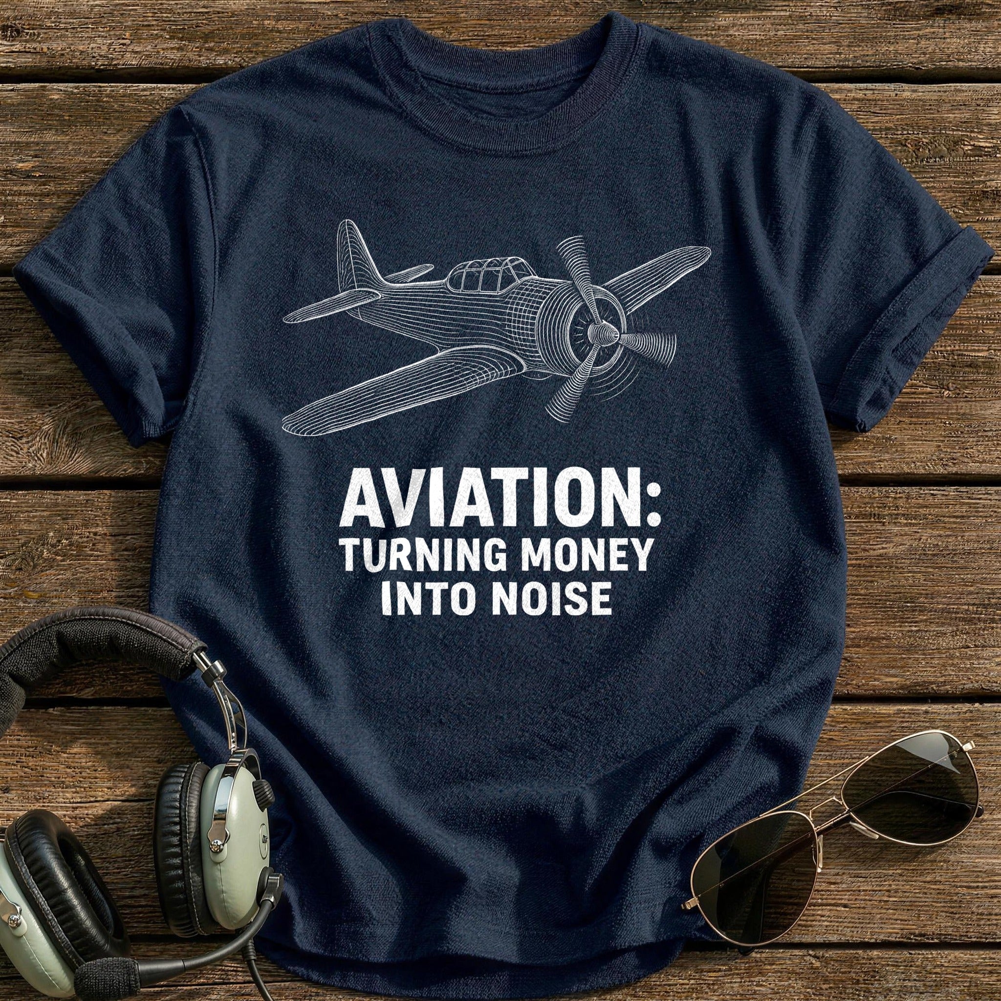 Money Into Noise 14 T-Shirt - Navy