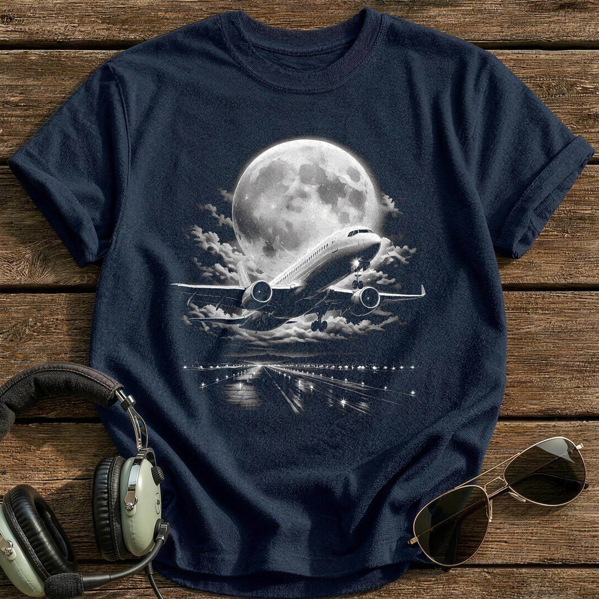 Moonlight Runway T-Shirt - Navy