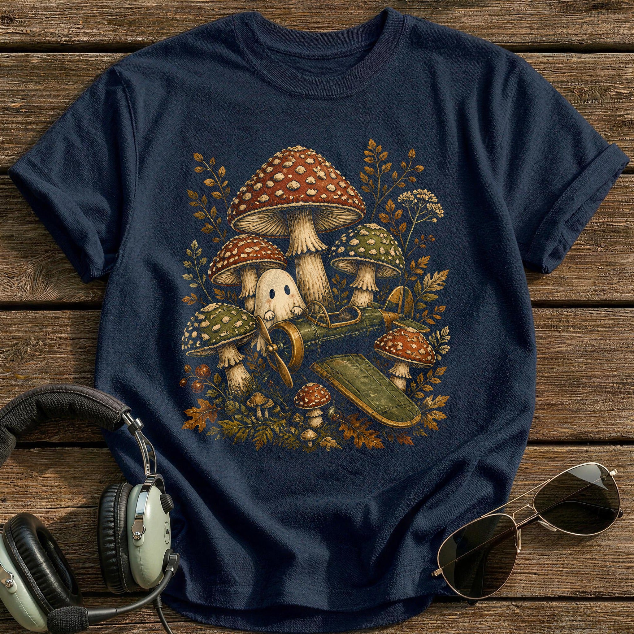 Mushroom Ghost Plane 76 - Navy