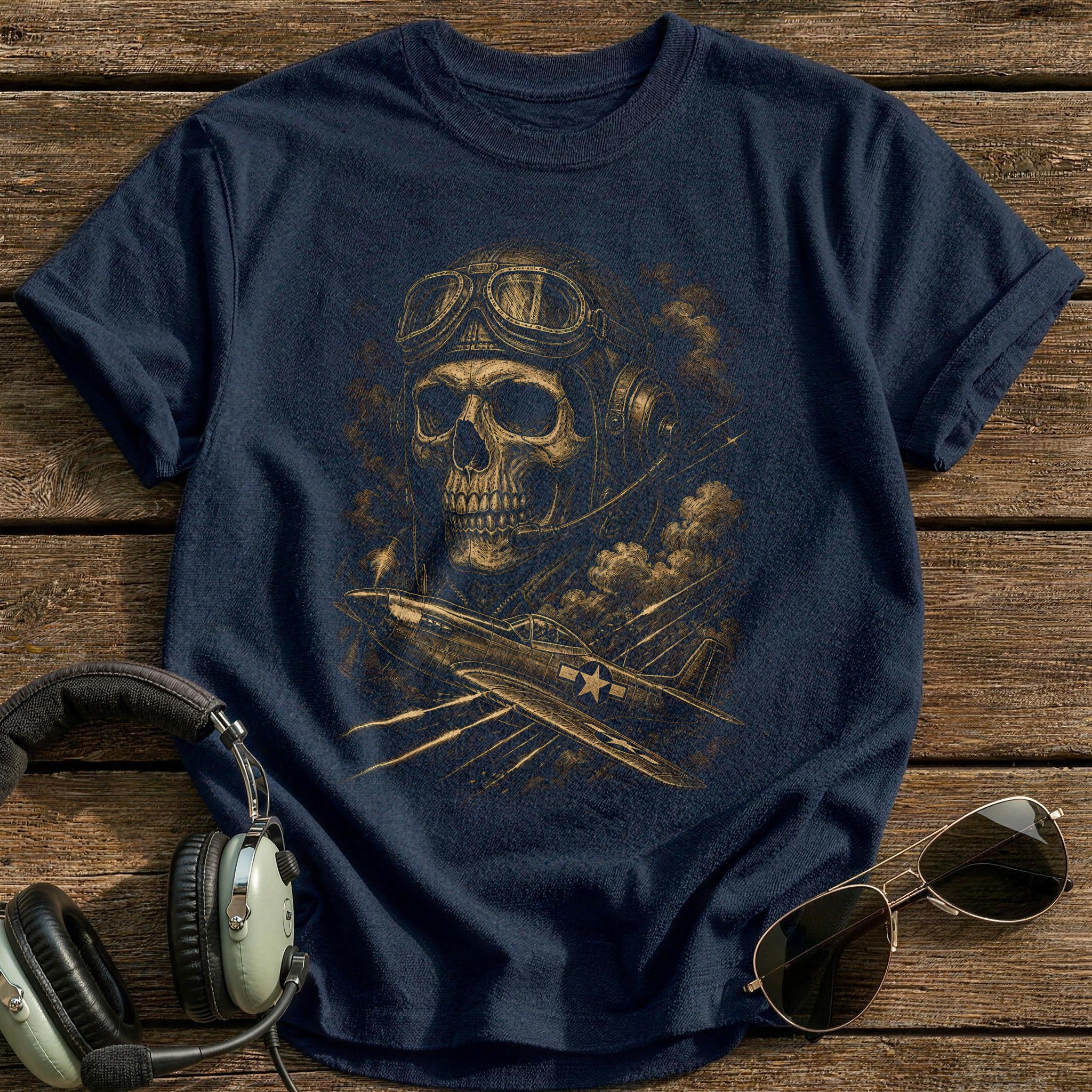 Mustang Tracers 70 T-Shirt - Navy