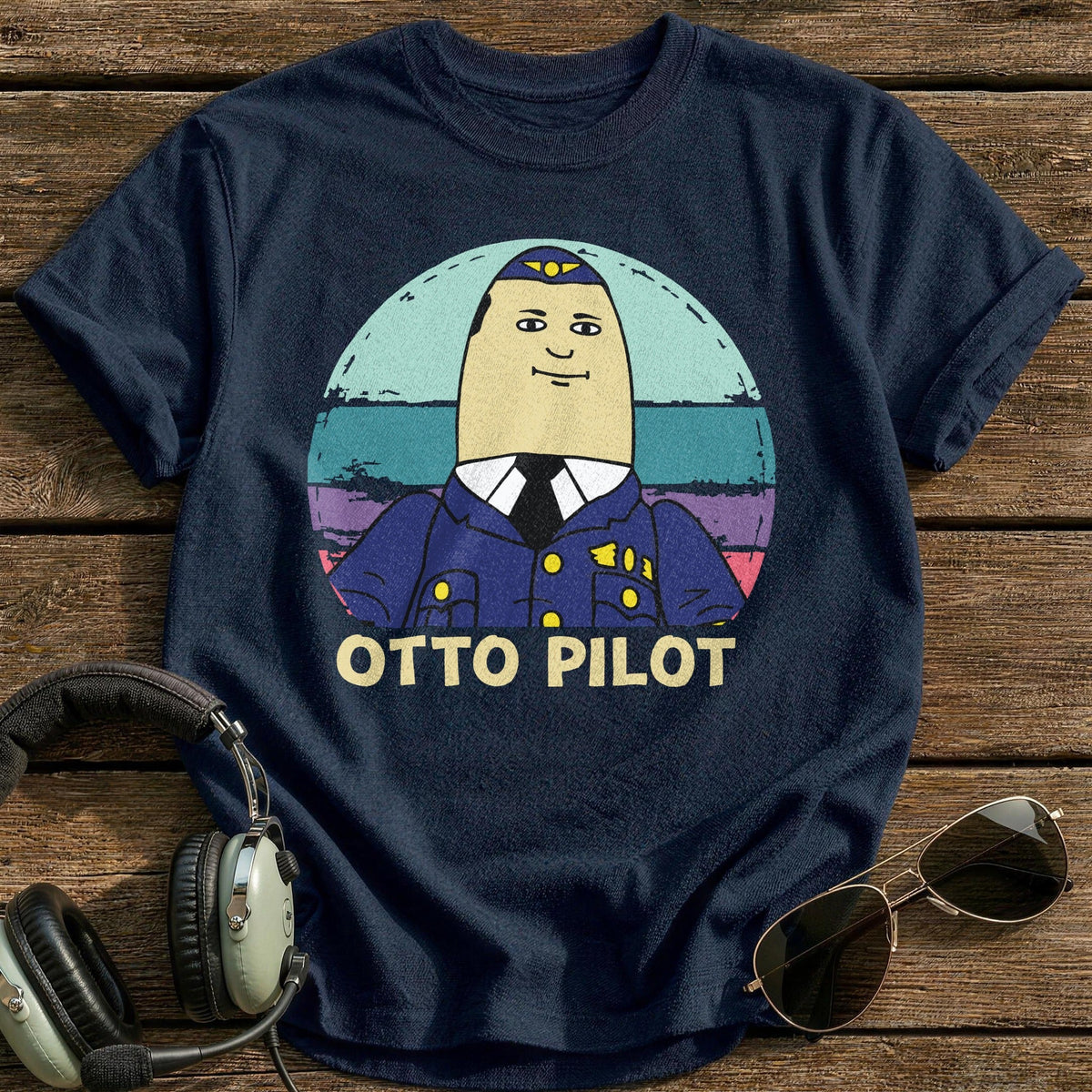 Otto Pilot Kids T-Shirt - Navy