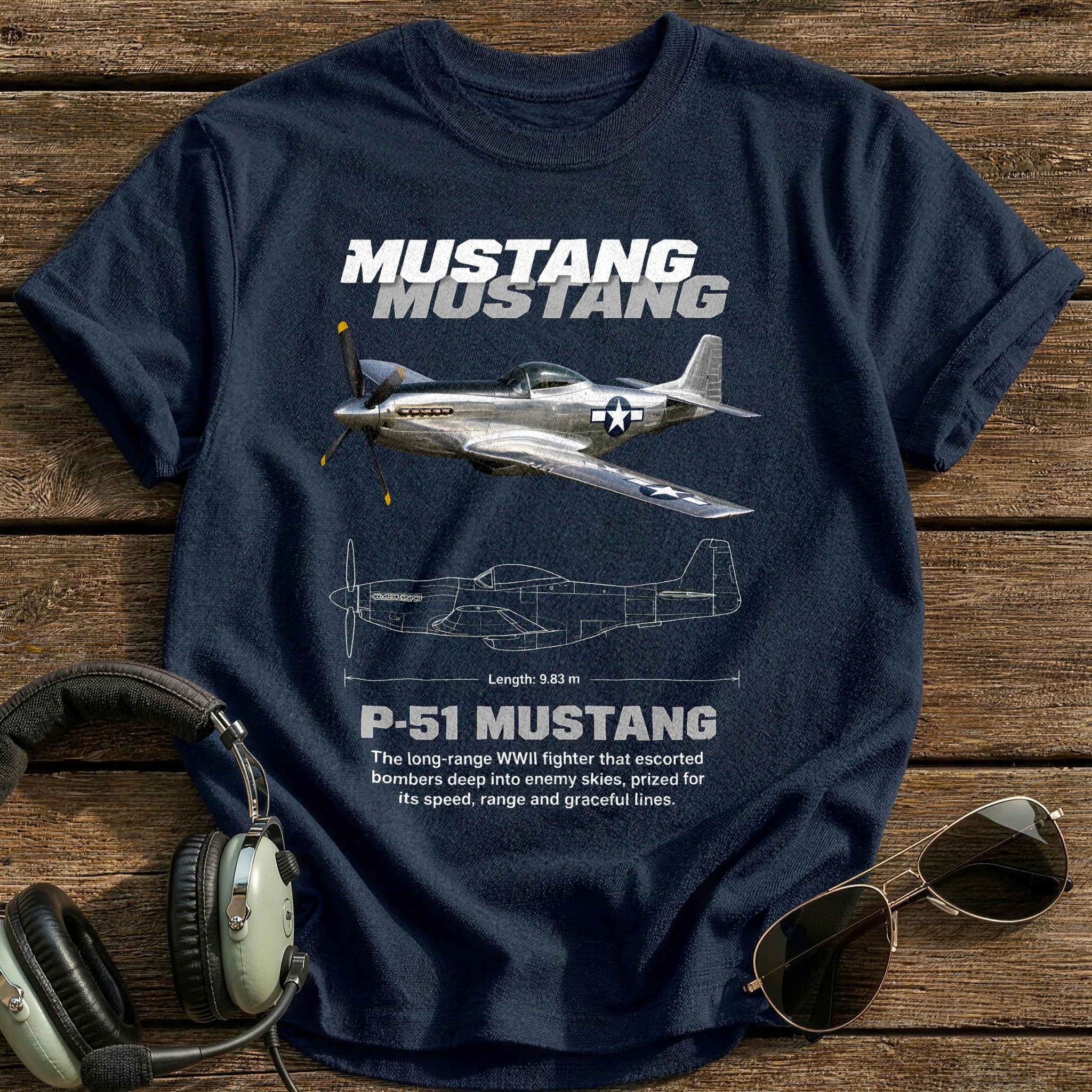 P51 16 T-Shirt - Navy