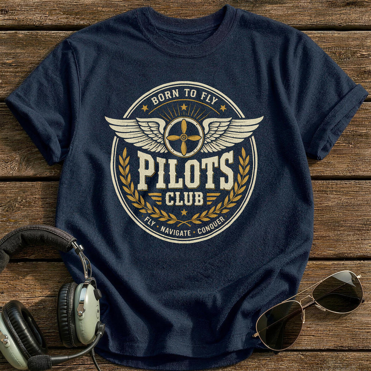 Pilots Club Roundel 83 T-Shirt - Navy