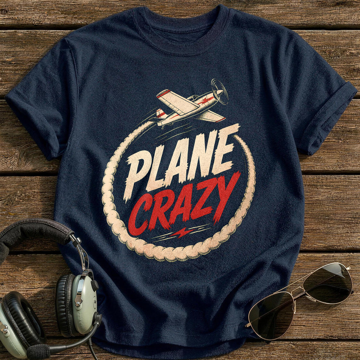 Plane Crazy 58 T-Shirt - Navy