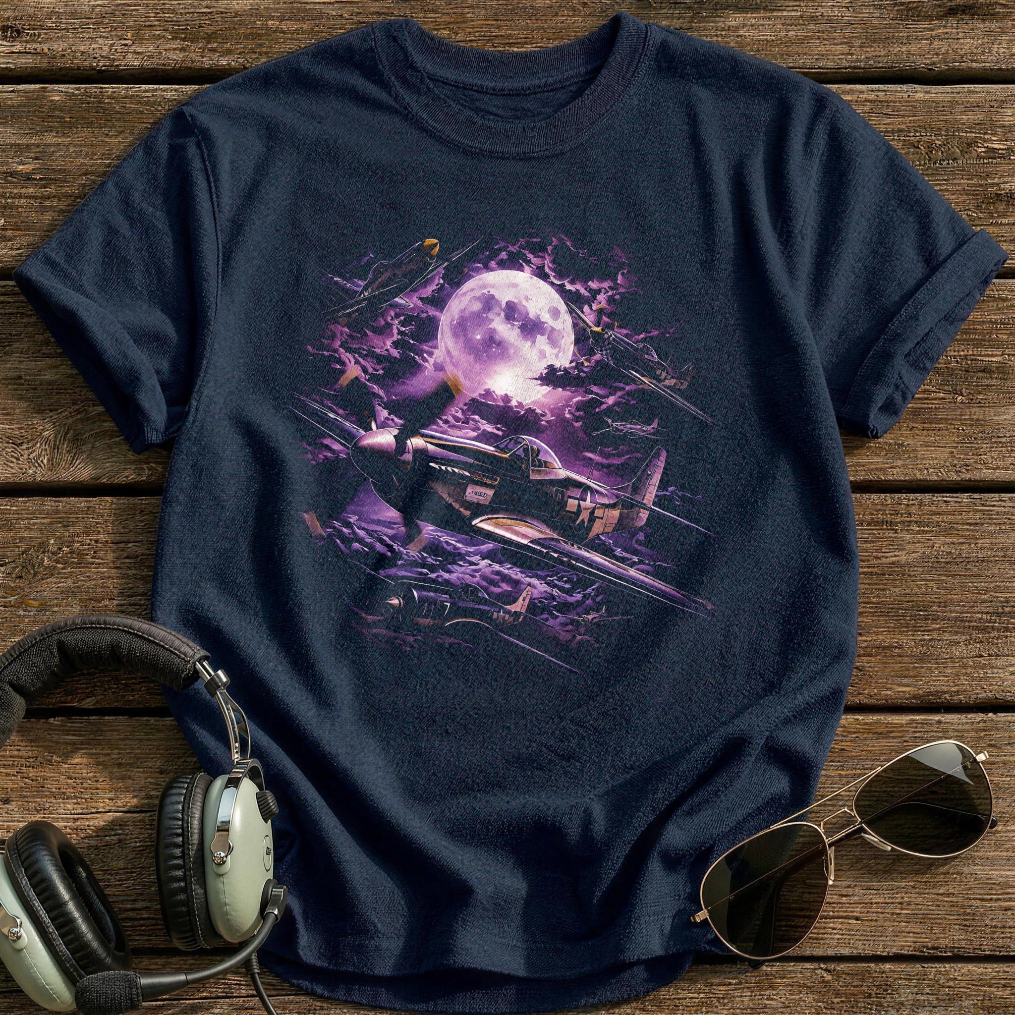 Purple Moon Warbirds T-Shirt - Navy