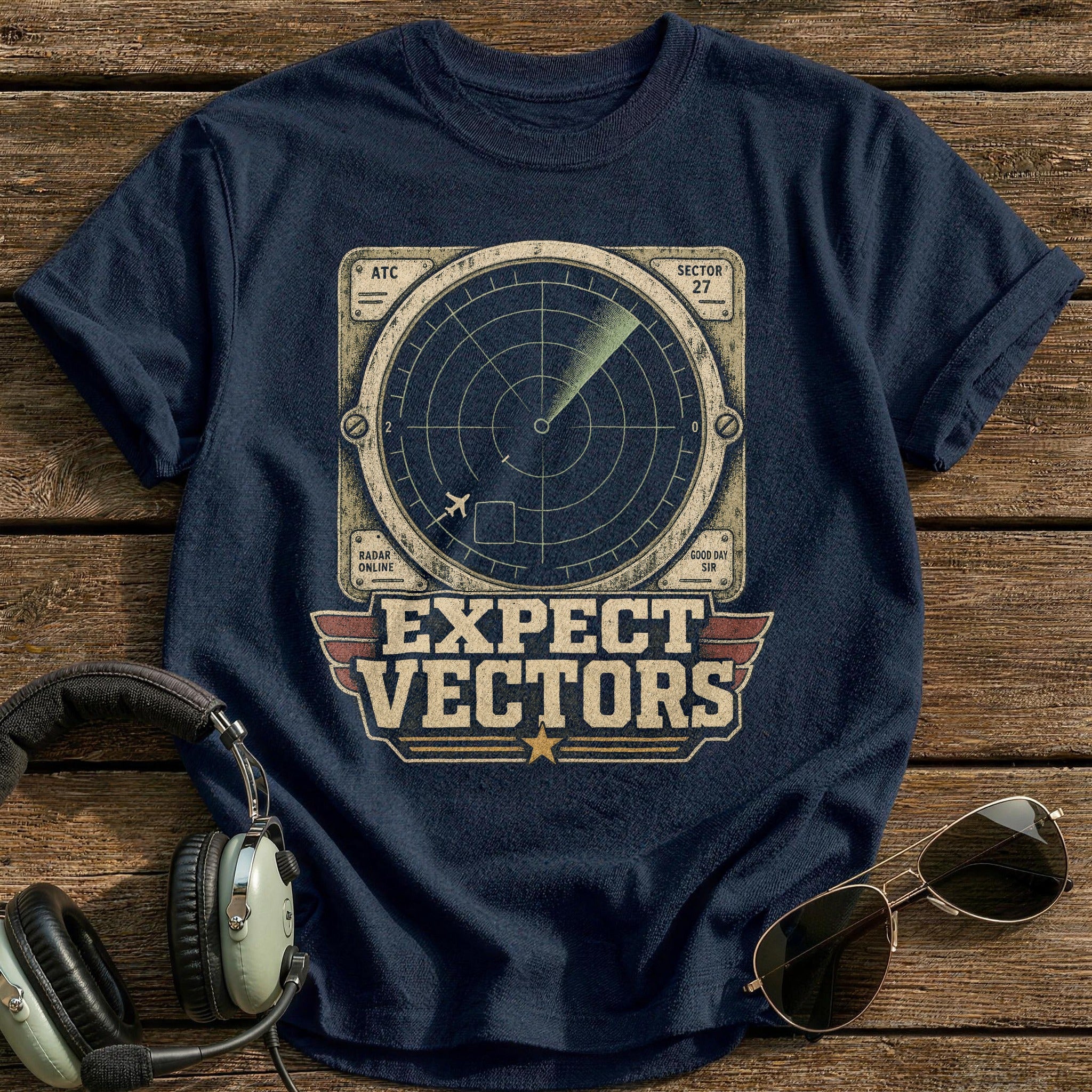 Radar Vector T-Shirt - Navy