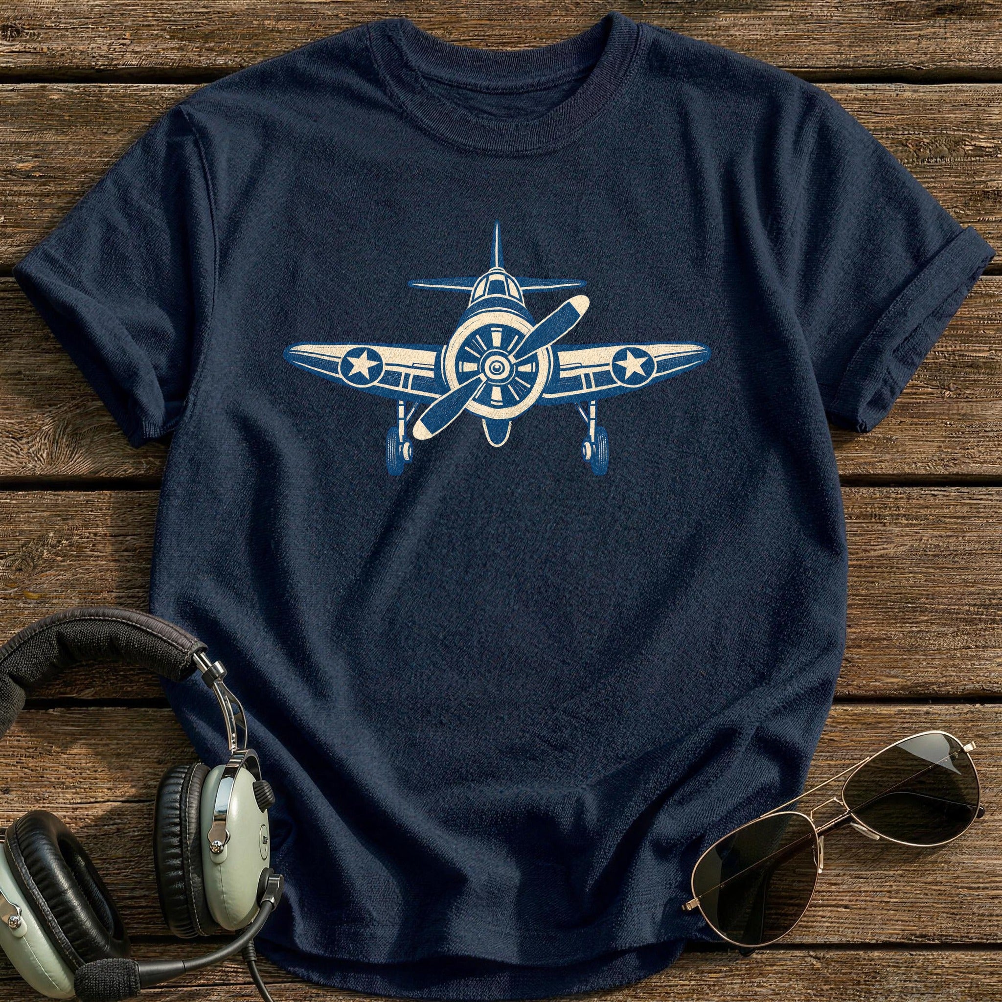 Radial Engine T-Shirt - Navy