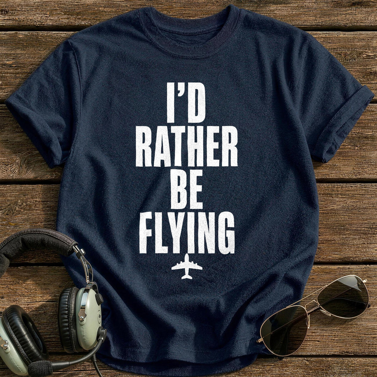 Rather Be Flying 85 T-Shirt - Navy