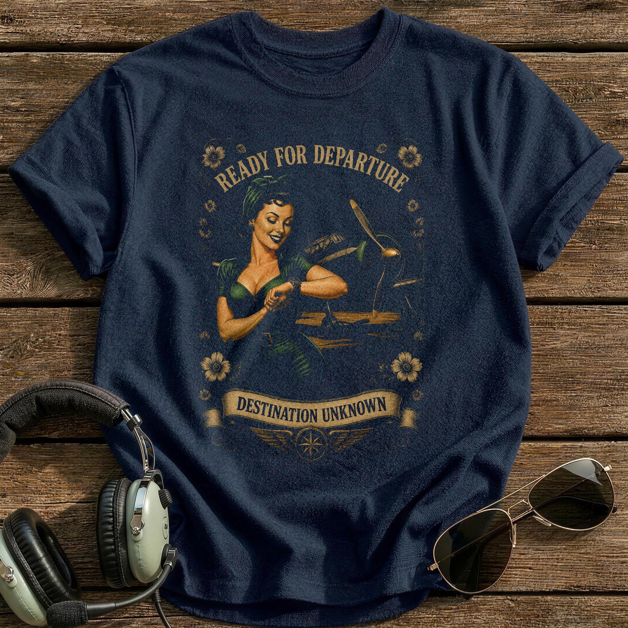 Ready For Departure T-Shirt - Navy