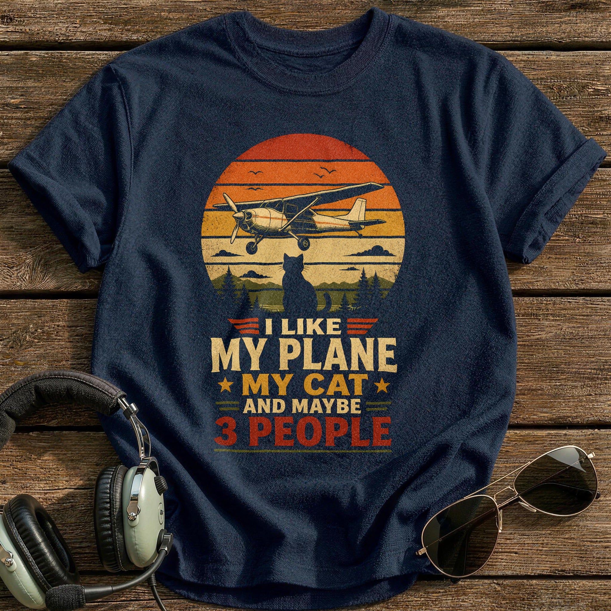 Retro Sunset 18 - Navy