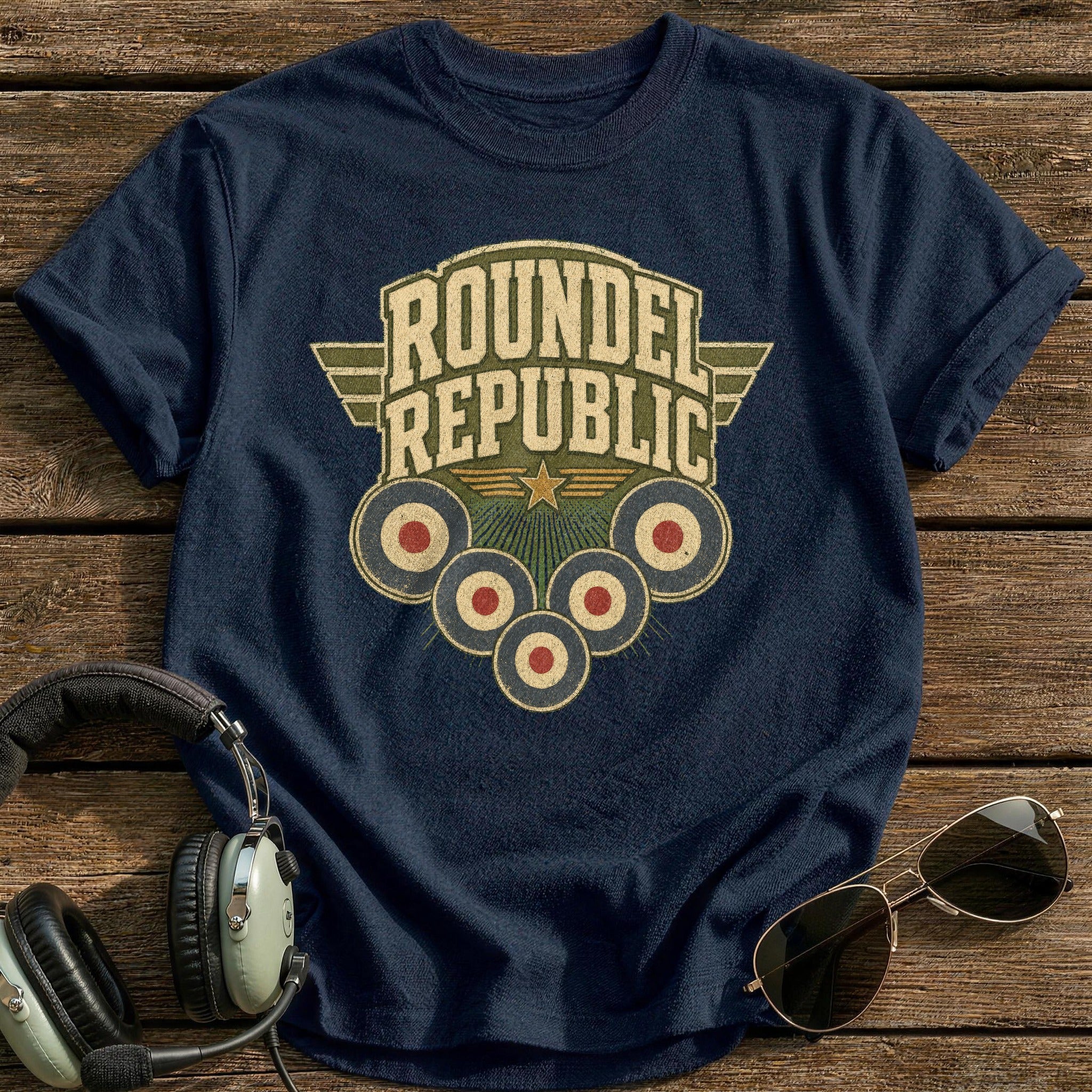 Roundel Republic T-Shirt - Navy