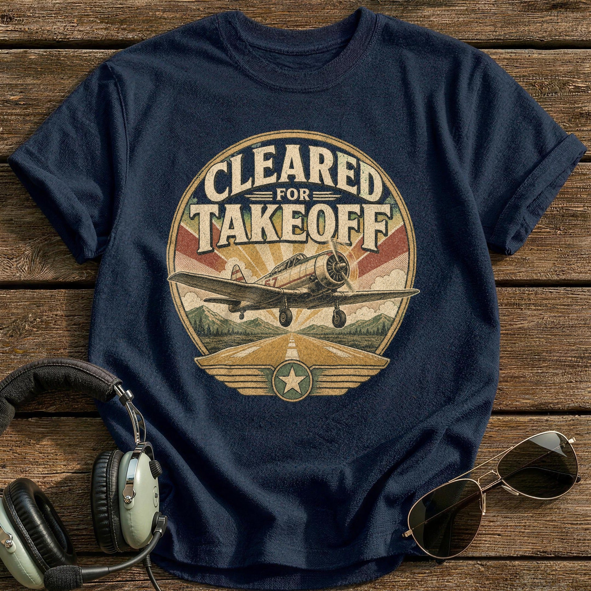 Runway Clear T-Shirt - Navy