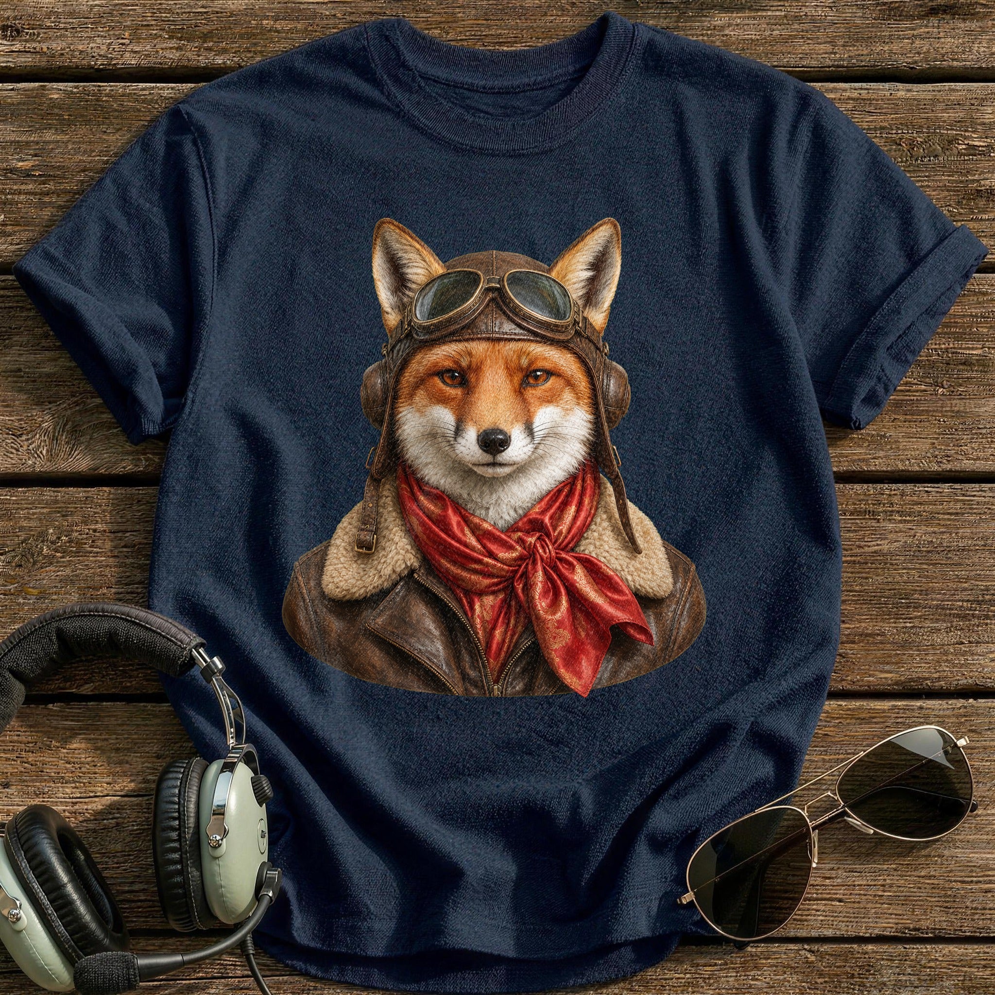 Scarf & Goggles T-Shirt - Navy